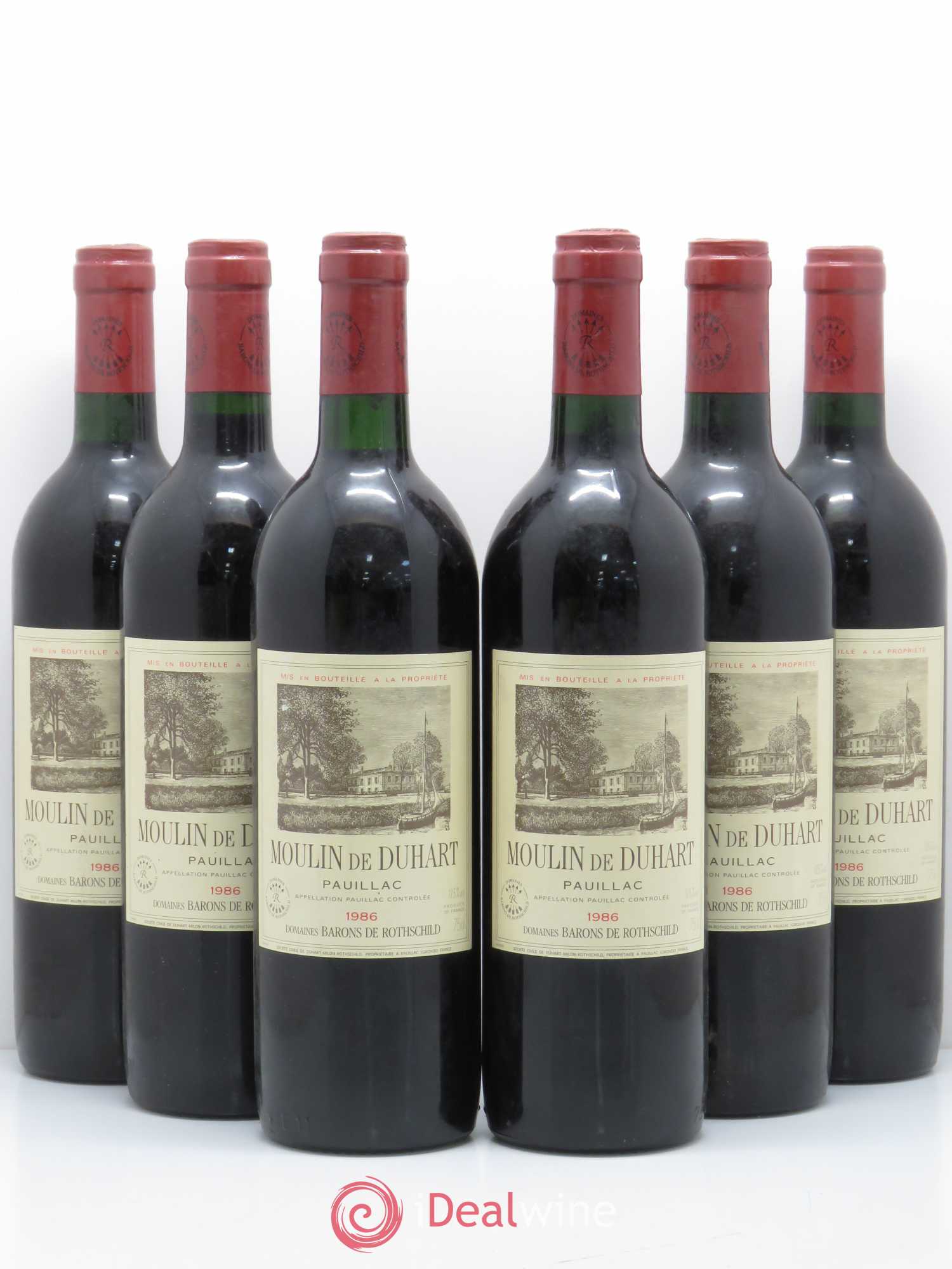 Moulin de Duhart Second Vin 1986 - Lot de 6 bouteilles - 0