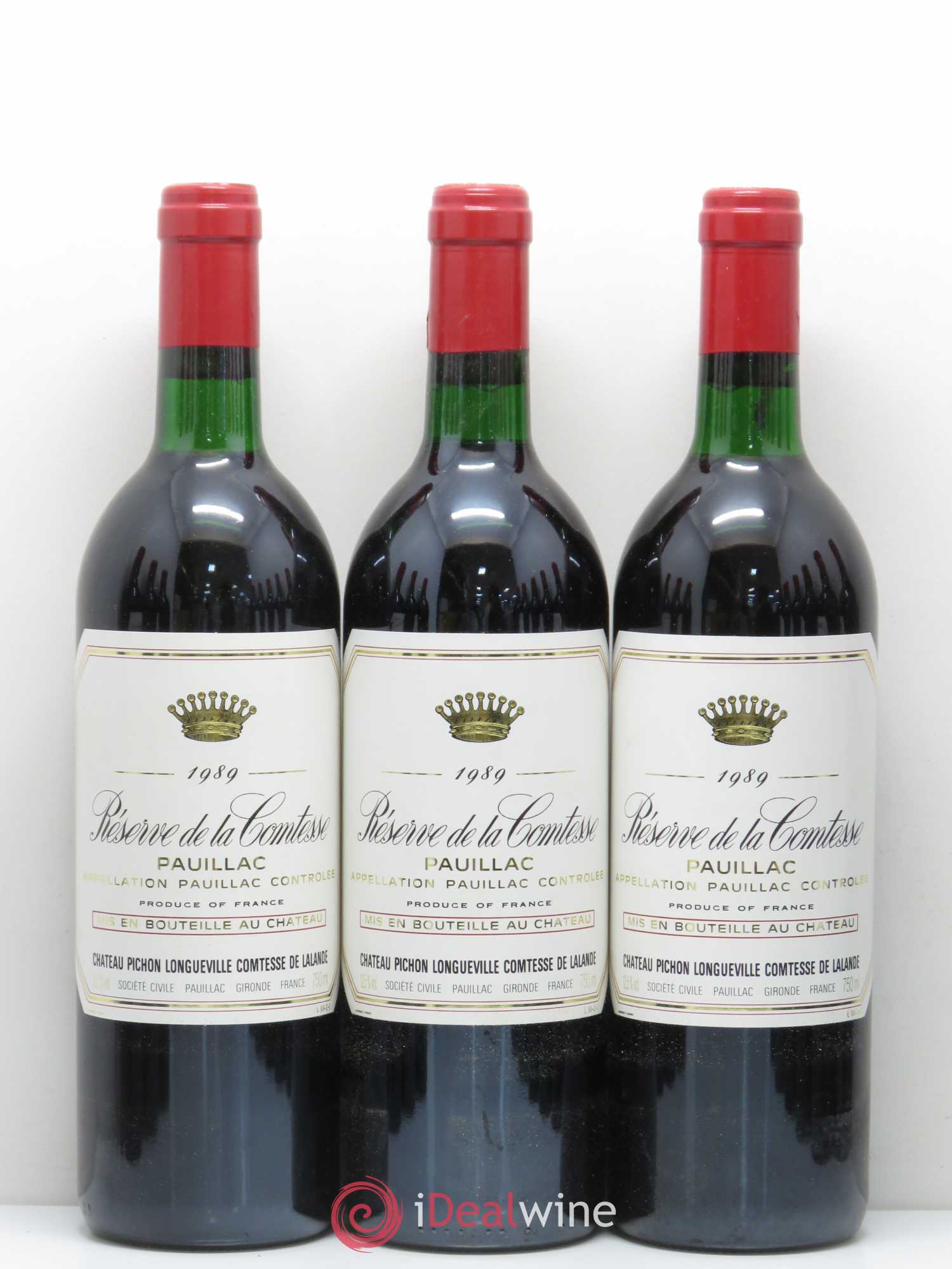 Réserve de la Comtesse Second Vin 1989 - Lot de 12 bouteilles - 1