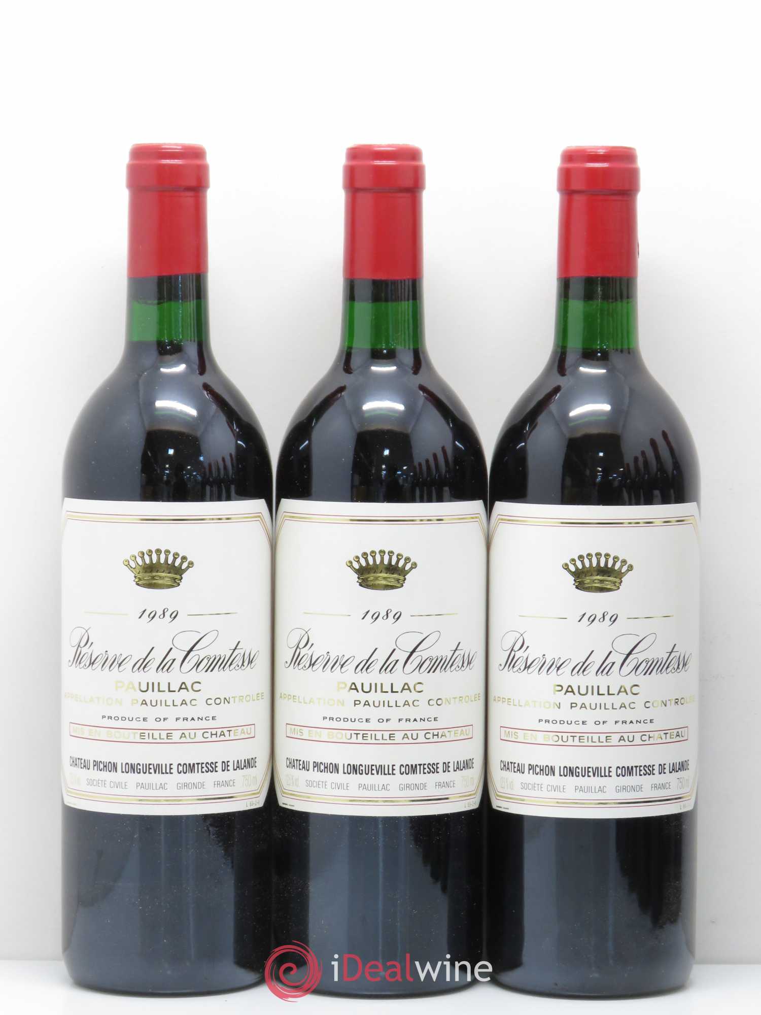 Réserve de la Comtesse Second Vin 1989 - Lot de 12 bouteilles - 2
