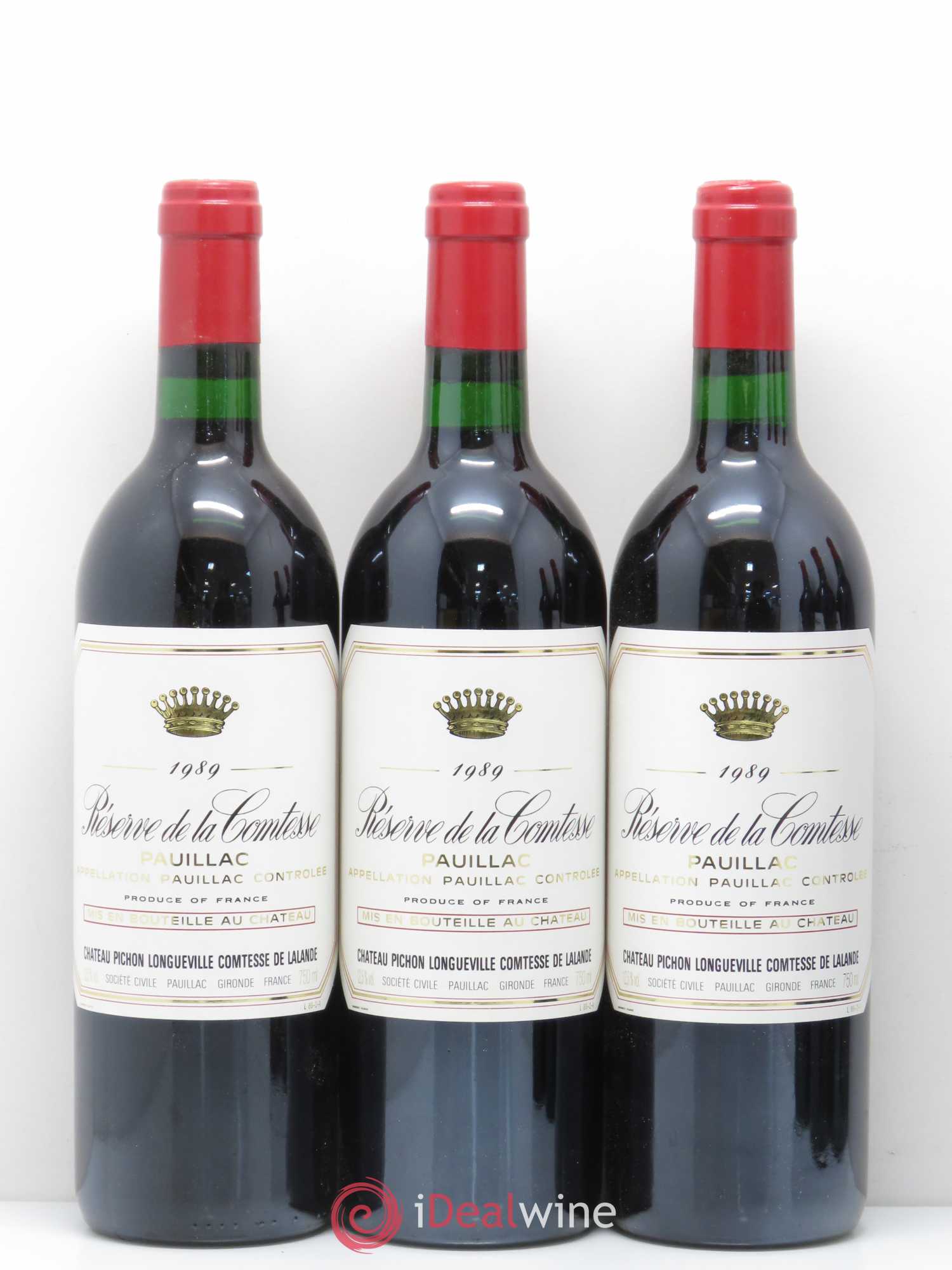 Réserve de la Comtesse Second Vin 1989 - Lot de 12 bouteilles - 3