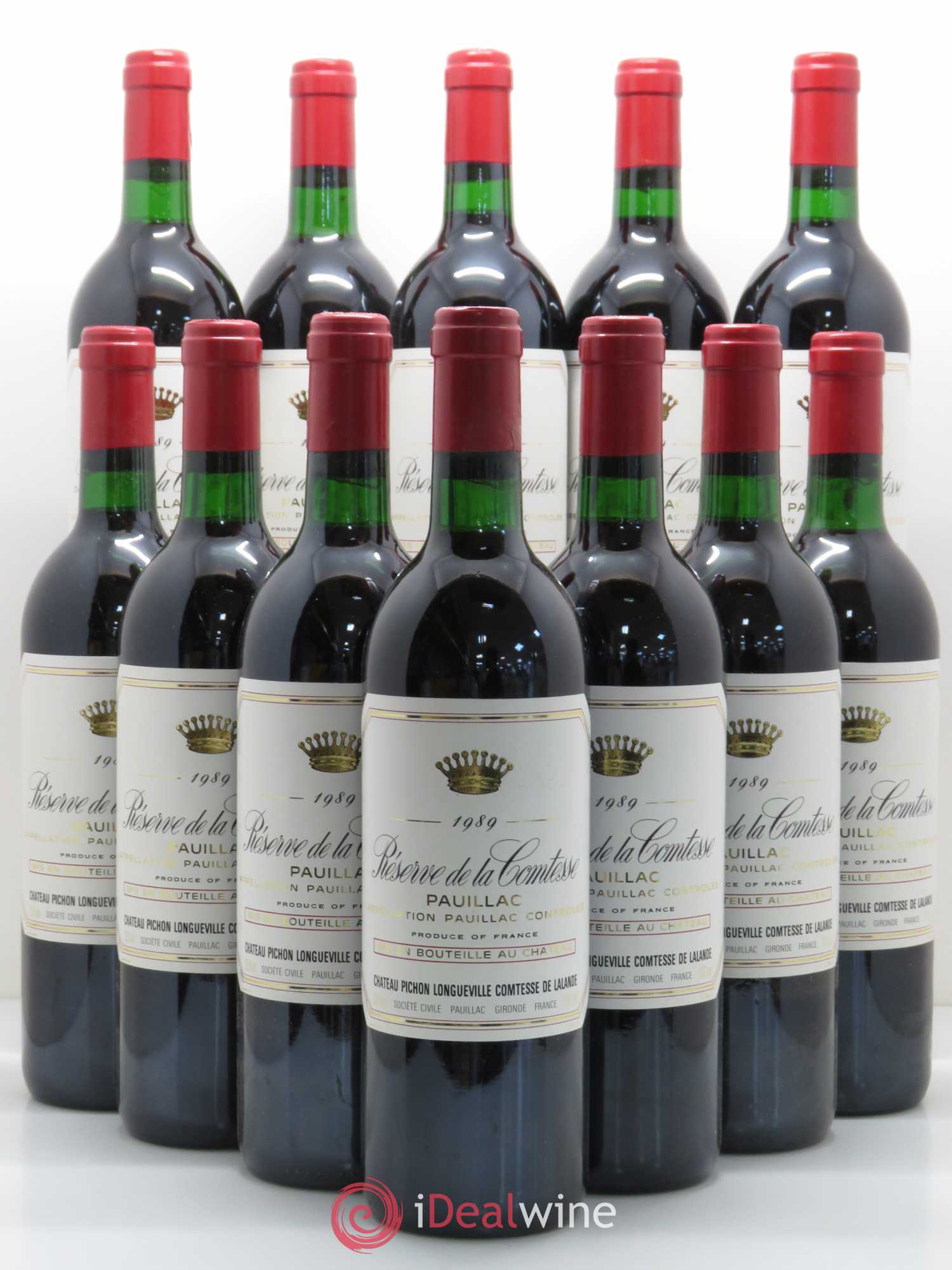 Réserve de la Comtesse Second Vin 1989 - Lot de 12 bouteilles - 0