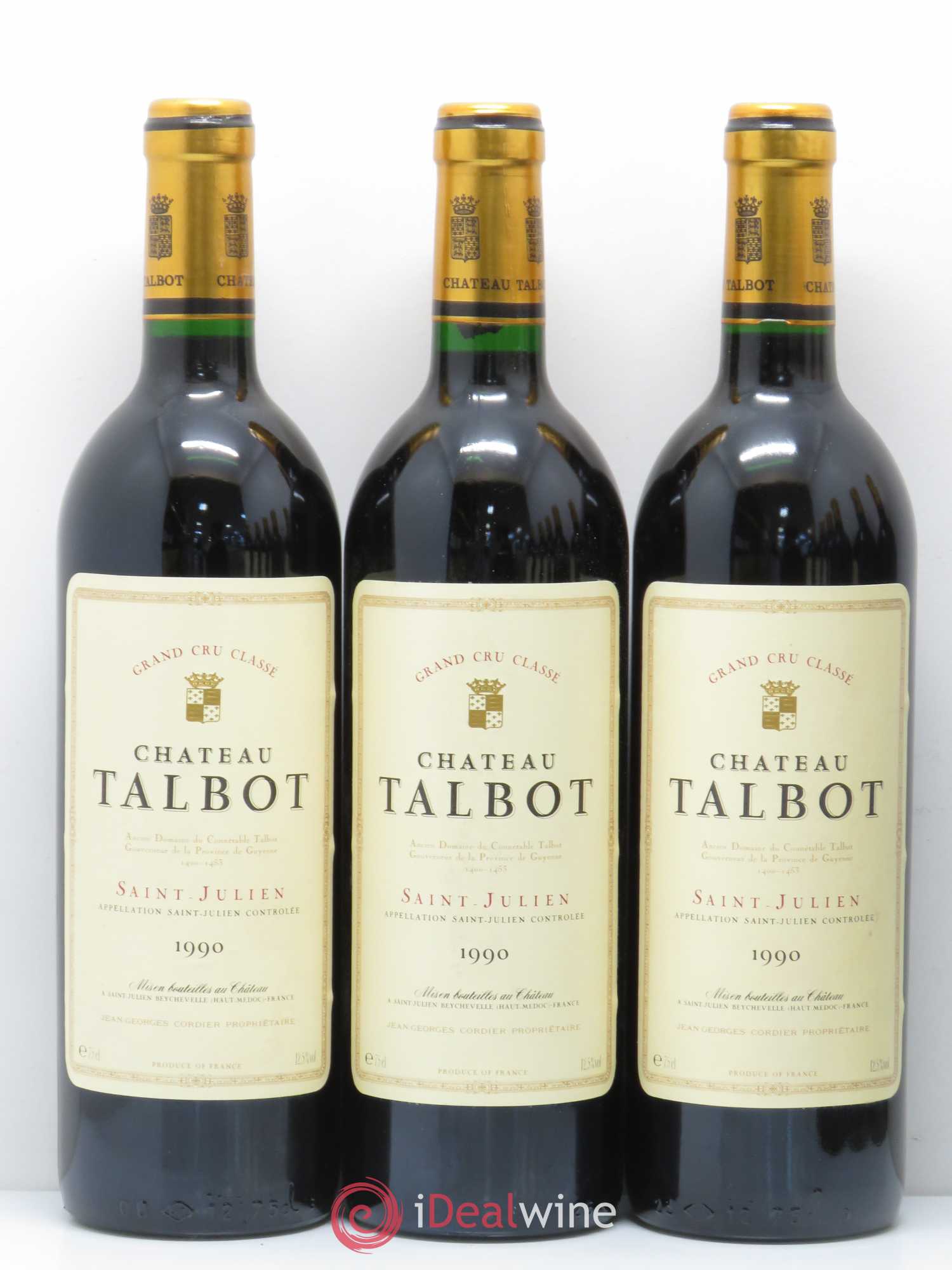 Château Talbot 4ème Grand Cru Classé 1990 - Lot de 12 bouteilles - 2