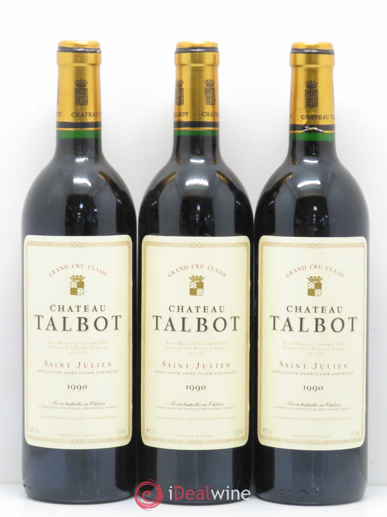 Château Talbot 4ème Grand Cru Classé 1990 - Lot de 12 bouteilles - 4