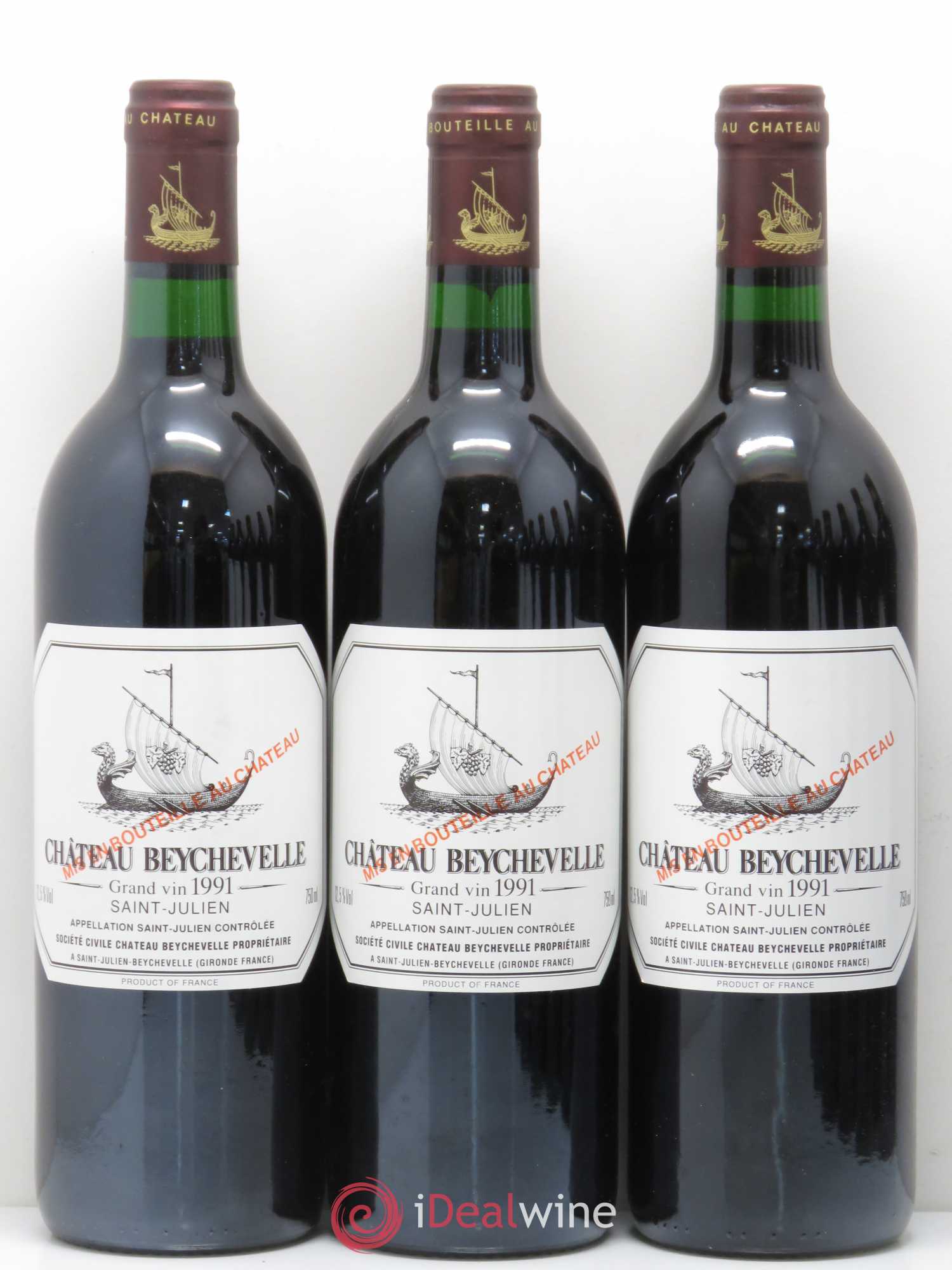 Château Beychevelle 4ème Grand Cru Classé 1991 - Lot de 12 bouteilles - 2