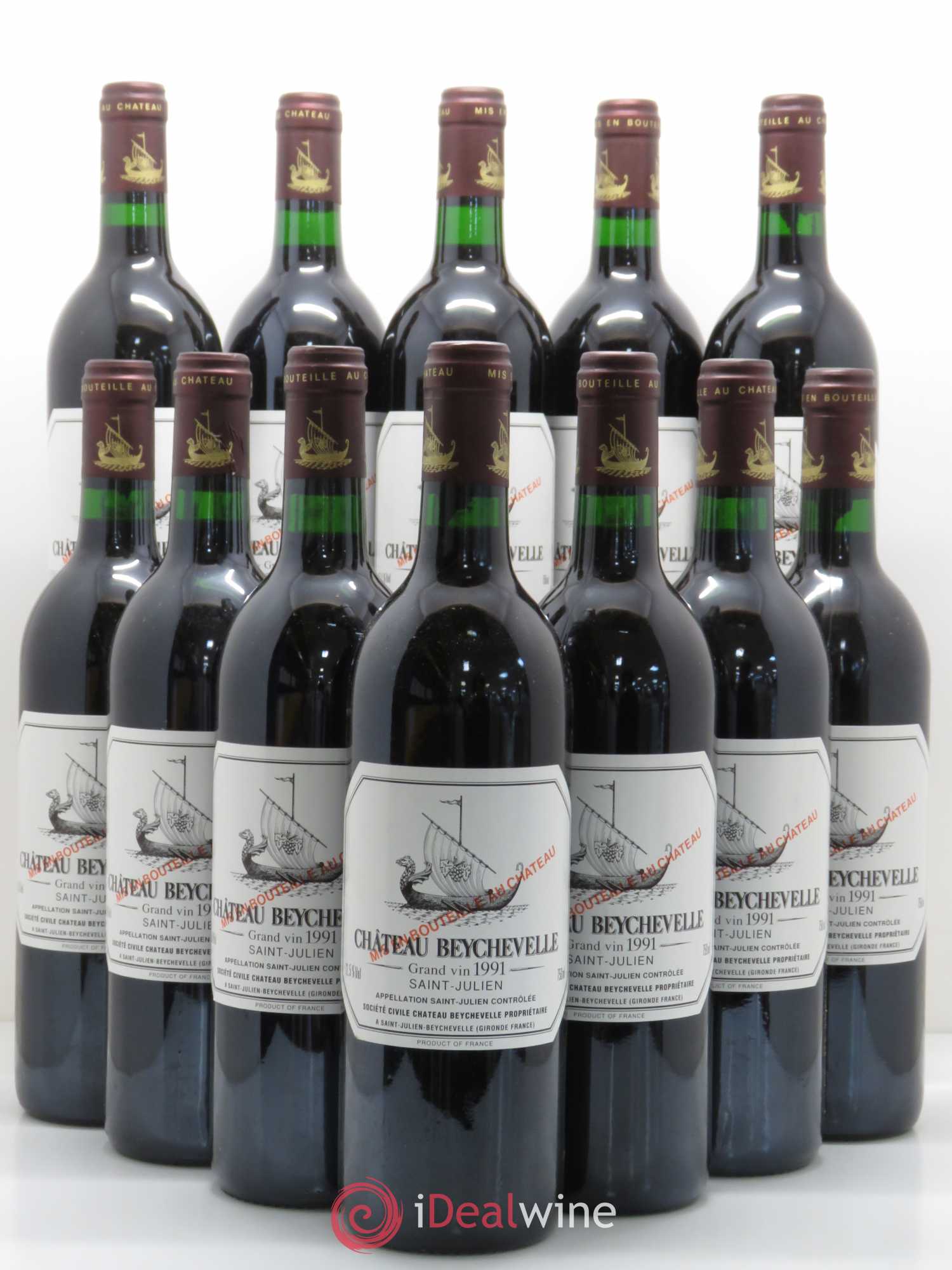 Château Beychevelle 4ème Grand Cru Classé 1991 - Lot de 12 bouteilles - 0