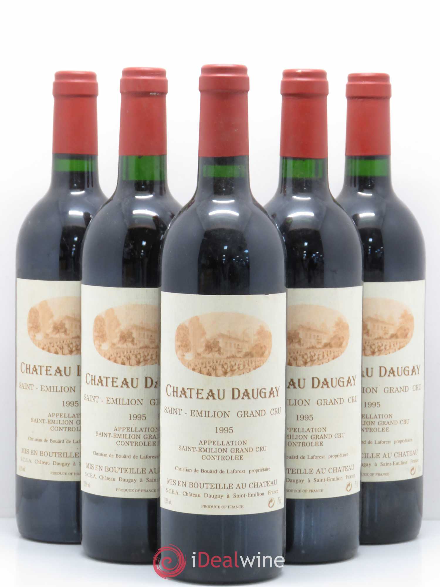 Château Daugay 1995 - Lot de 5 bouteilles - 0