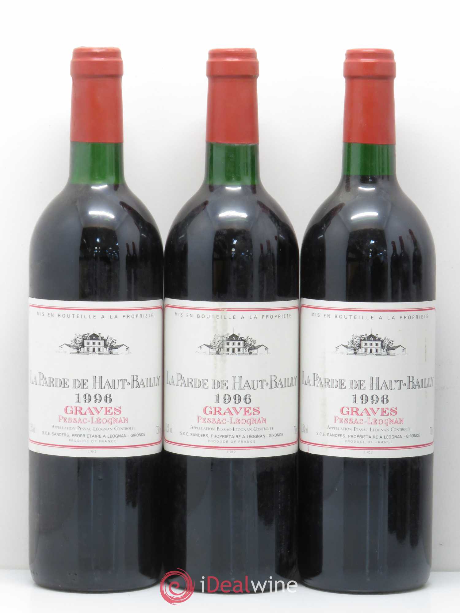 Haut Bailly II (Anciennement La Parde de Haut-Bailly) Second Vin 1996 - Lot de 6 bouteilles - 1