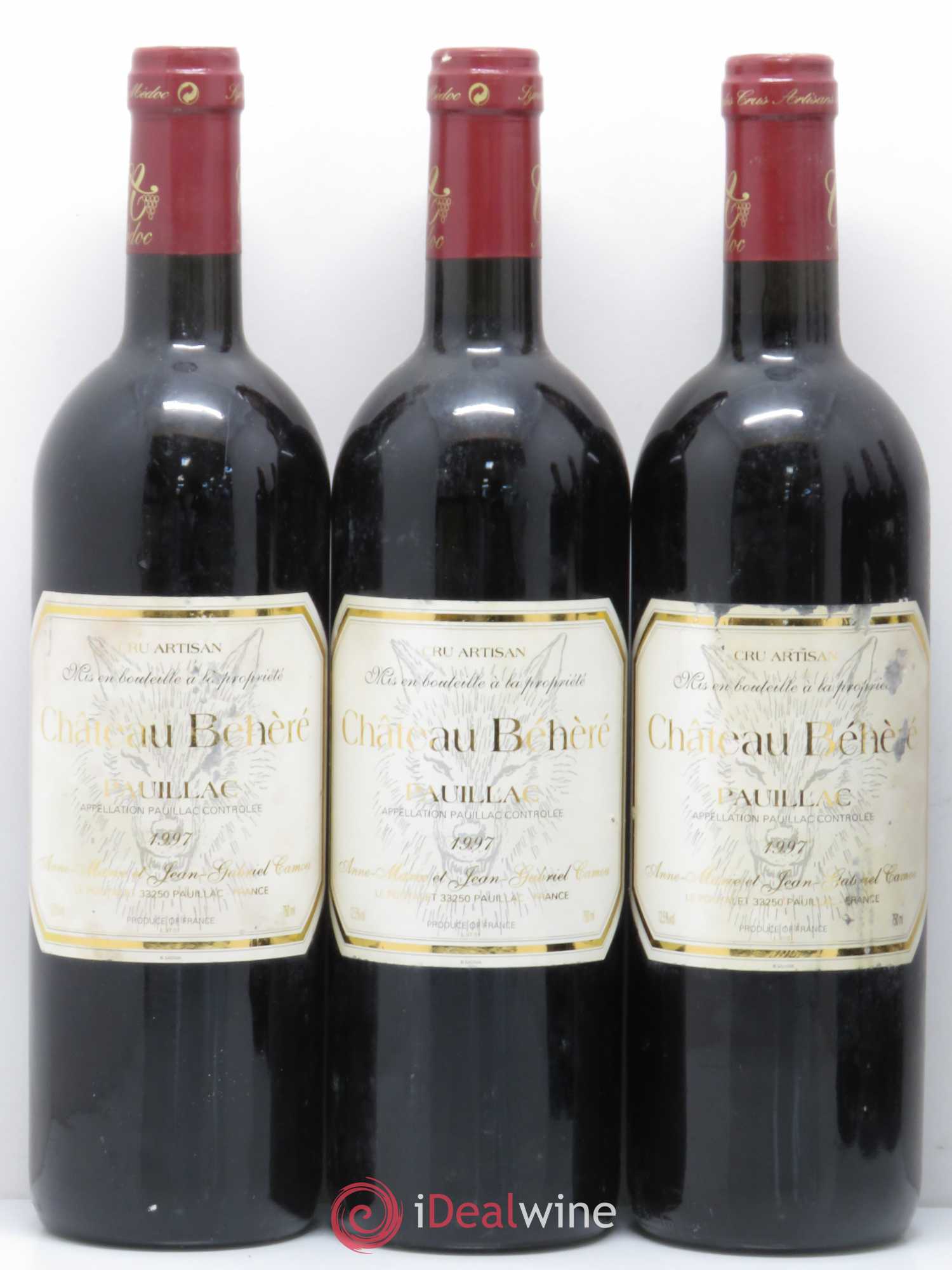 Pauillac Château Béhèré (sans prix de réserve) 1997 - Posten von 6 Flaschen - 1