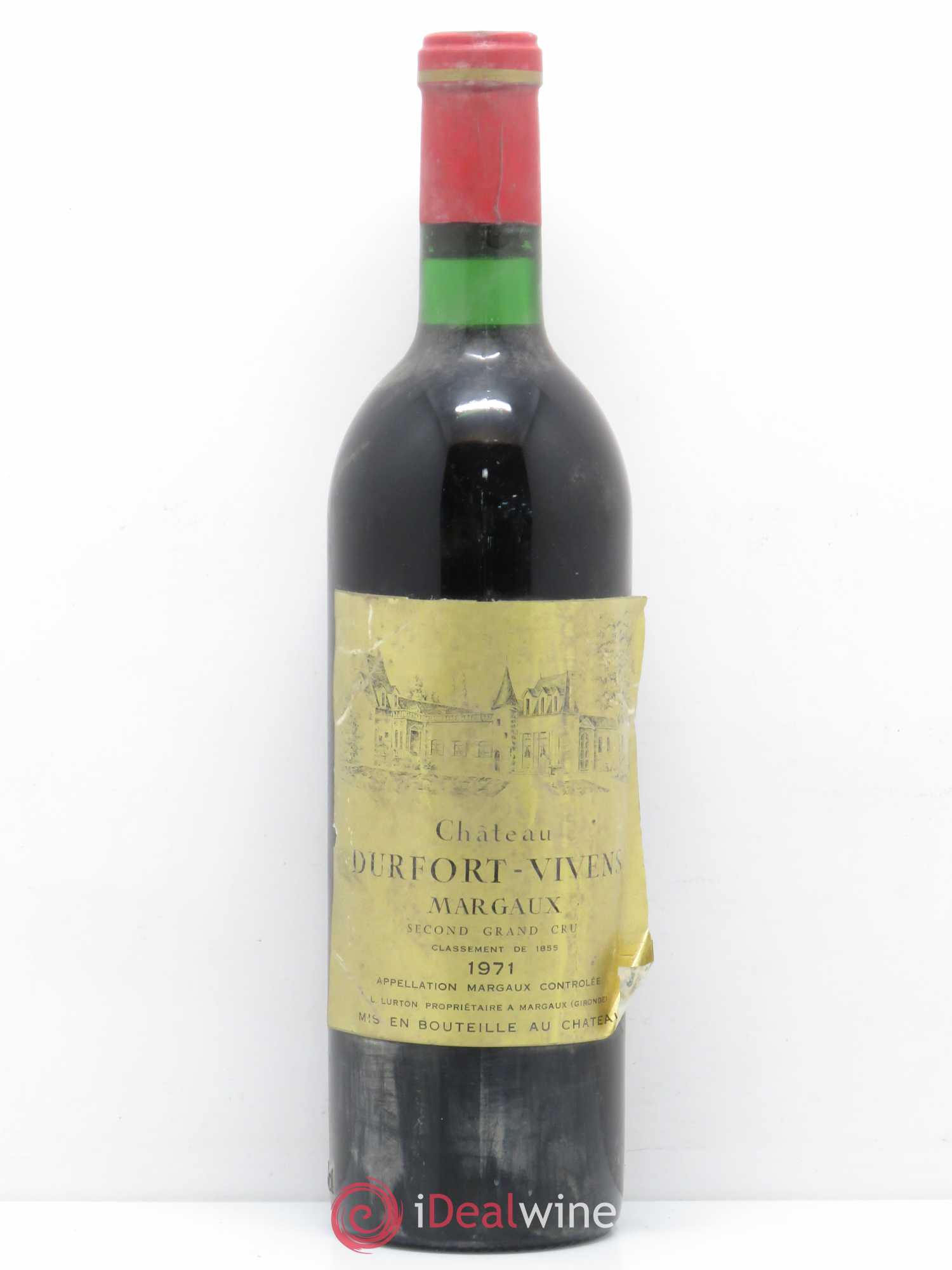 Château Durfort Vivens 2ème Grand Cru Classé 1971 - Lot de 1 bouteille - 0