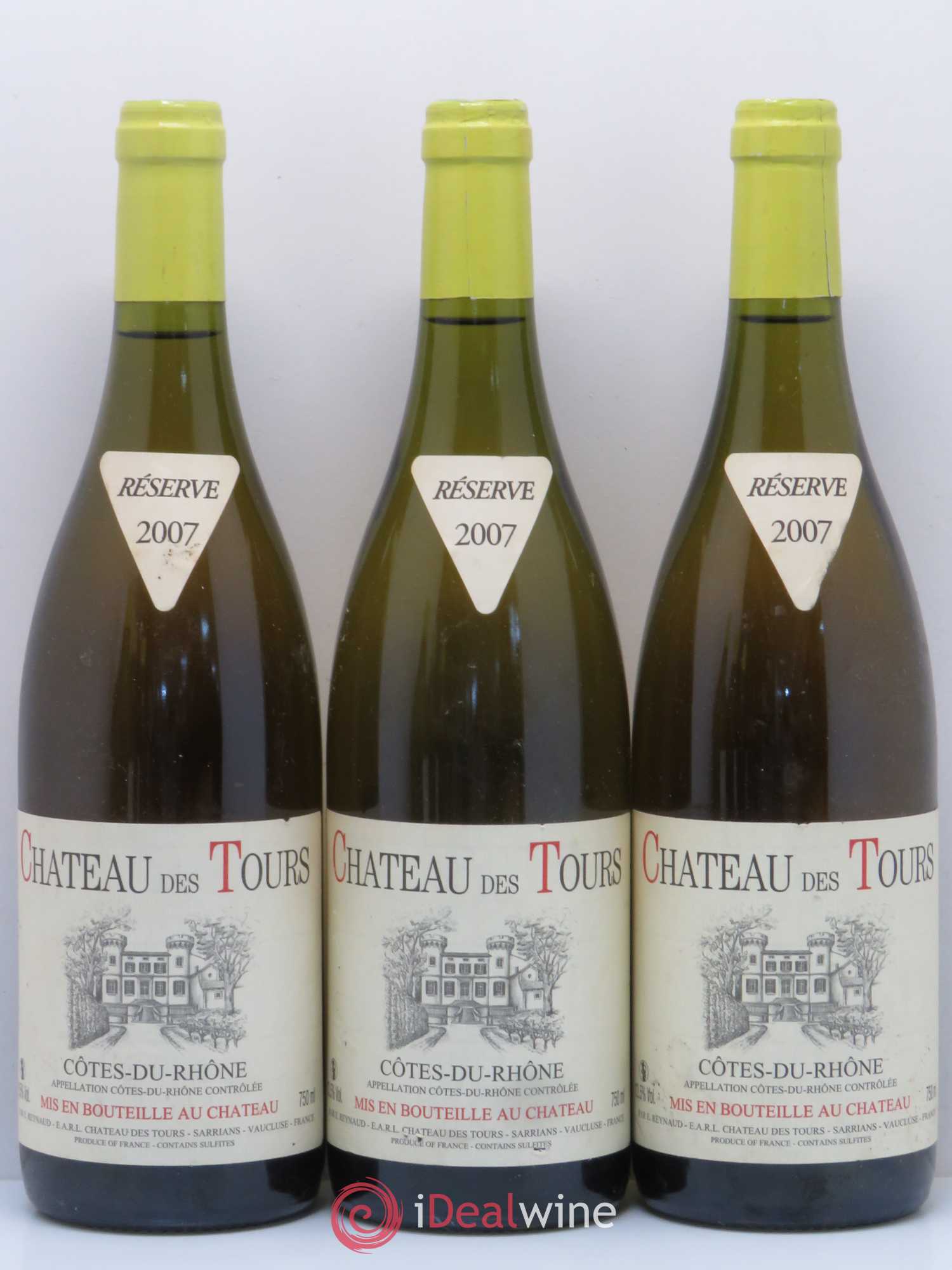 Côtes-du-Rhône Château des Tours Emmanuel Reynaud 2007 - Lot de 6 bouteilles - 1
