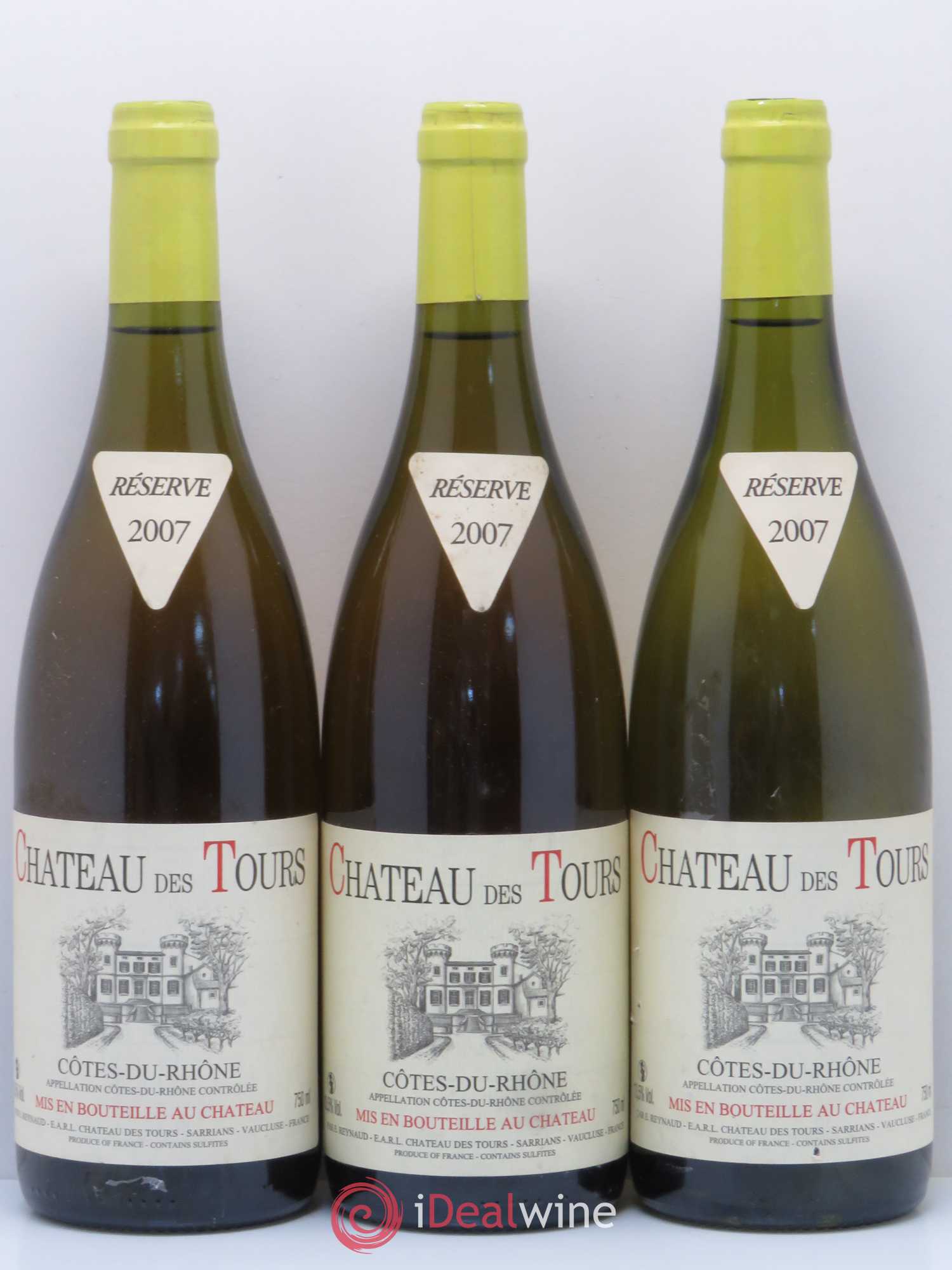 Côtes-du-Rhône Château des Tours Emmanuel Reynaud 2007 - Lot de 6 bouteilles - 2