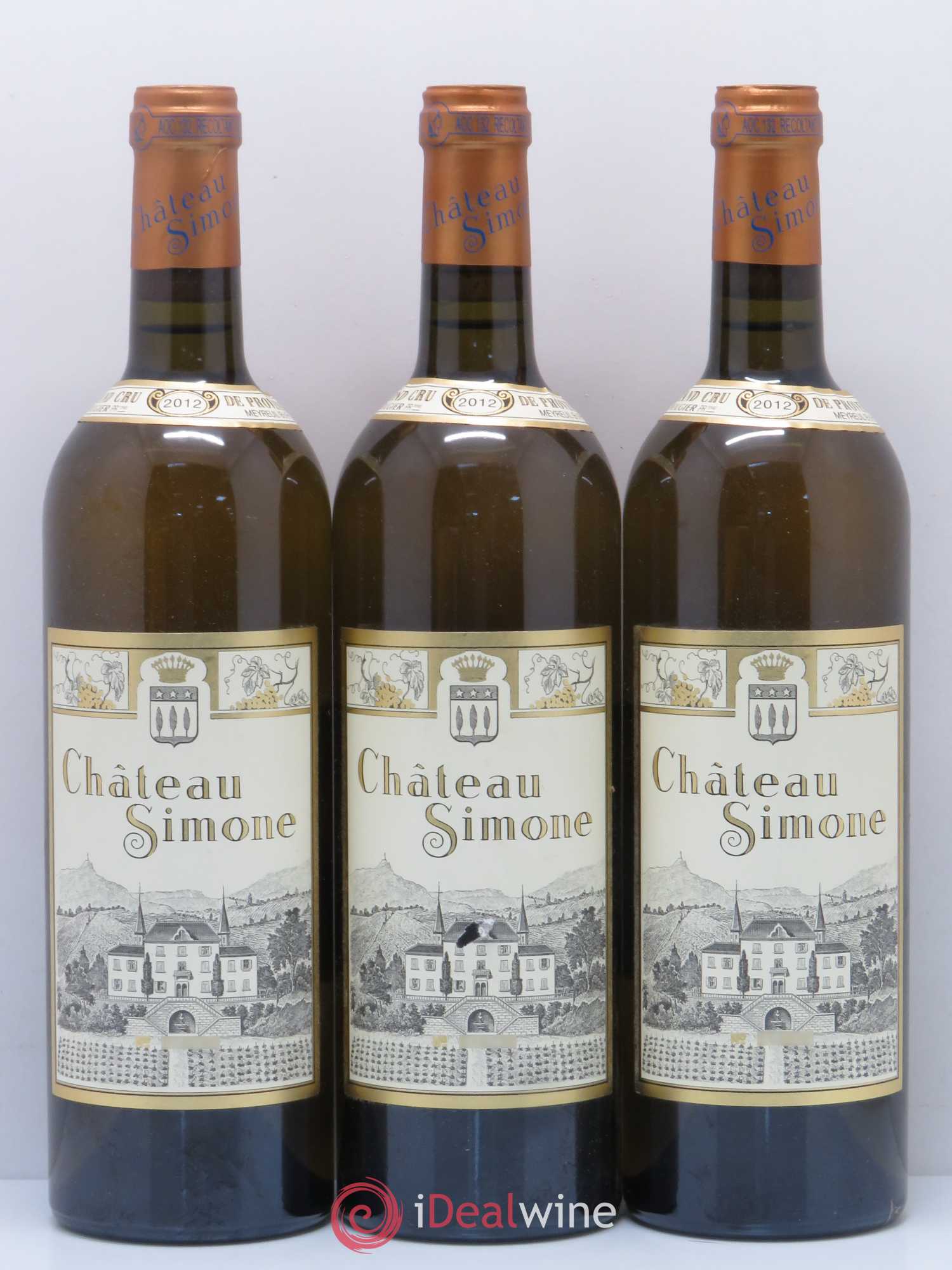 Palette Château Simone Famille Rougier 2012 - Posten von 6 Flaschen - 2