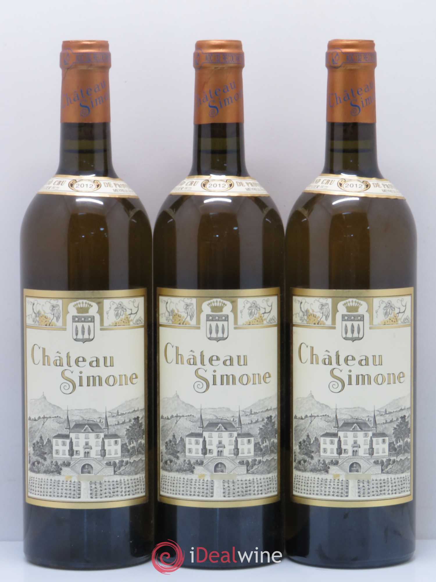 Palette Château Simone Famille Rougier 2012 - Posten von 3 Flaschen - 0