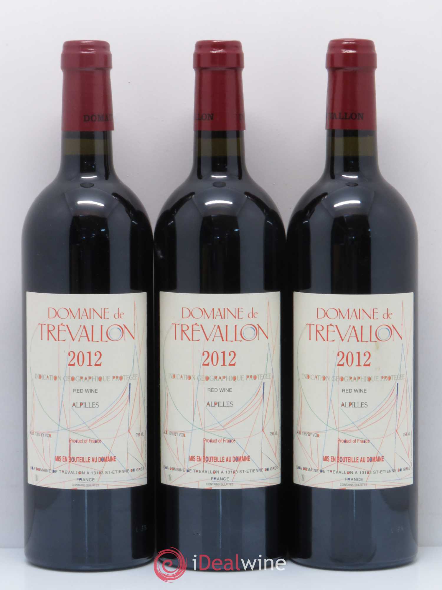 Alpilles Trévallon (Domaine de) Eloi Dürrbach 2012 - Lot de 3 bouteilles - 0