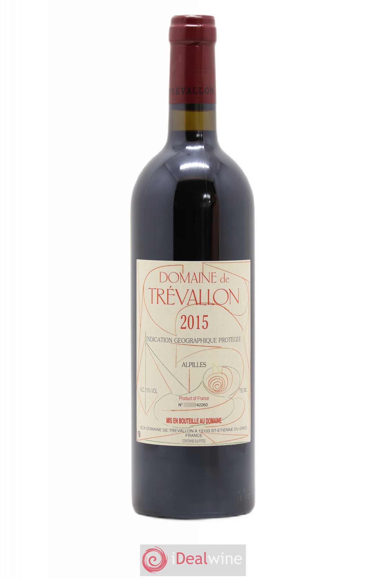Alpilles Trévallon (Domaine de) Eloi Dürrbach 2015 - Lot de 1 bouteille - 0
