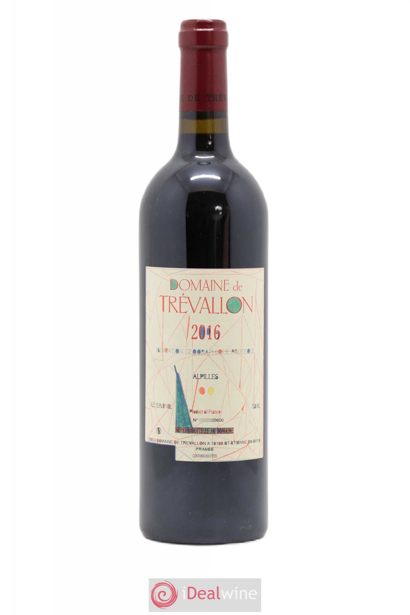Alpilles Trévallon (Domaine de) Eloi Dürrbach 2016 - Lot de 1 bouteille - 0