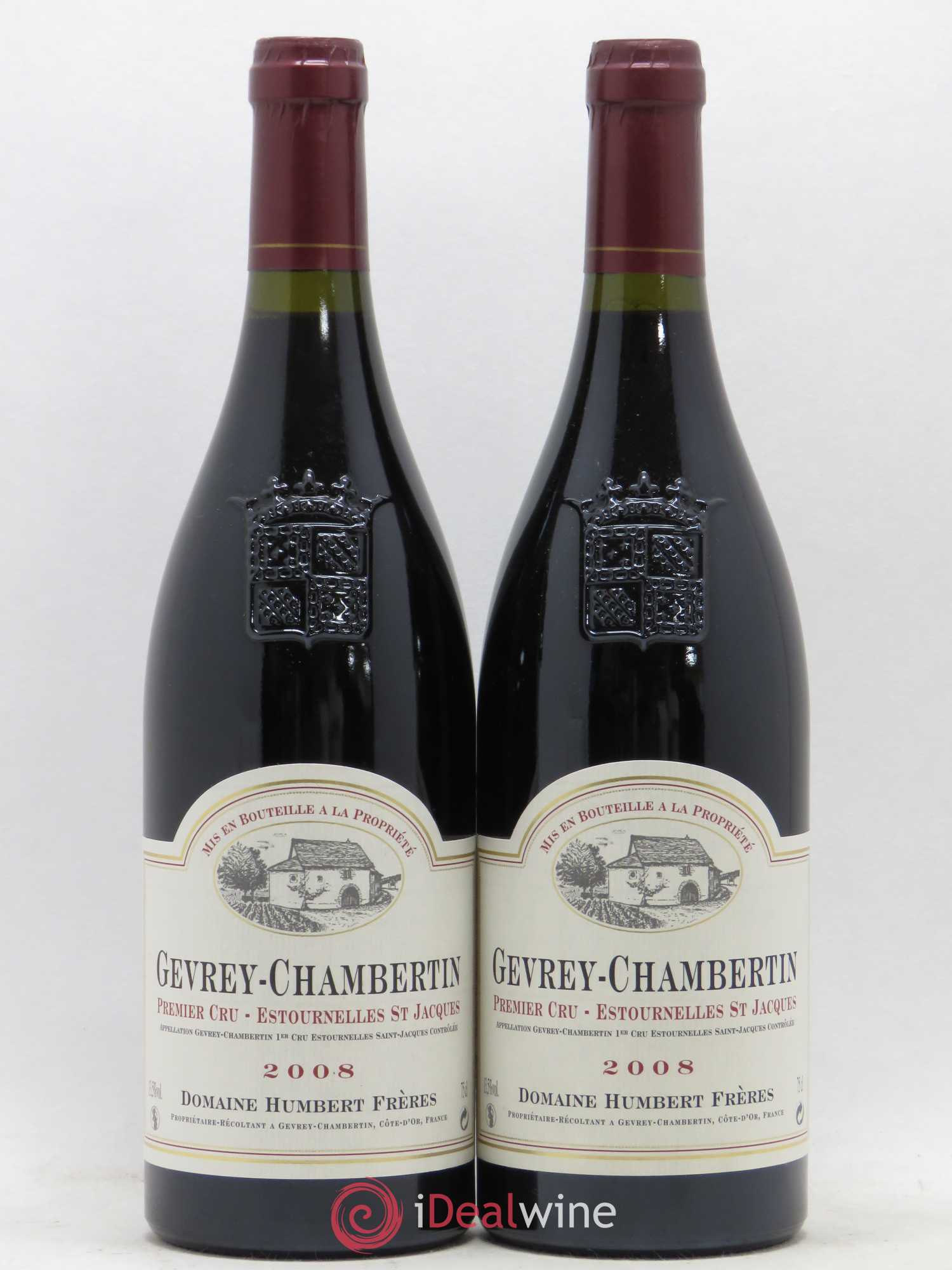 Gevrey-Chambertin 1er Cru Estournelles Saint-Jacques Humbert (Domaine) 2008 - Lot de 2 bouteilles - 0