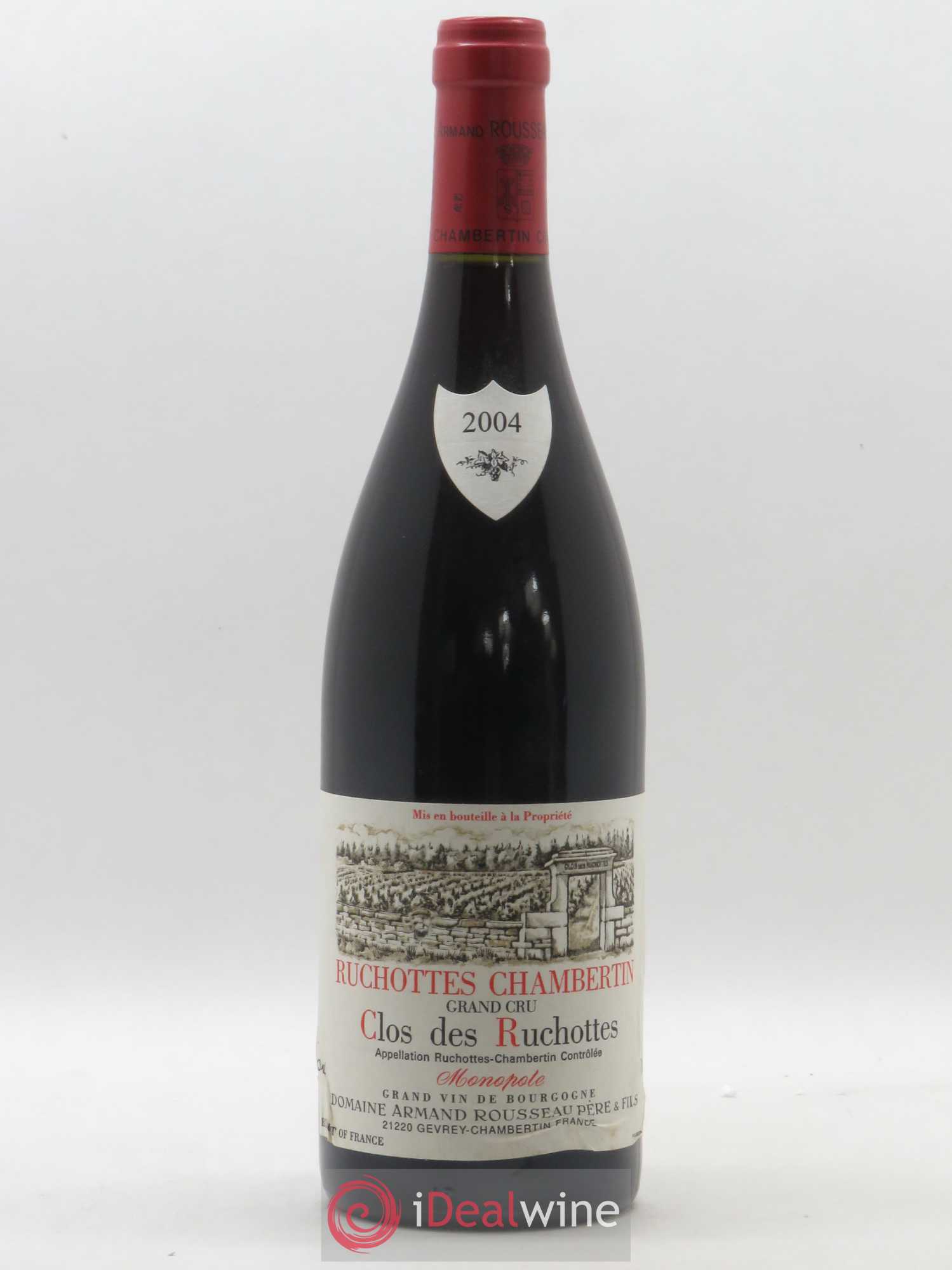 Ruchottes-Chambertin Grand Cru Clos des Ruchottes Armand Rousseau (Domaine) 2004 - Lot de 1 bouteille - 0