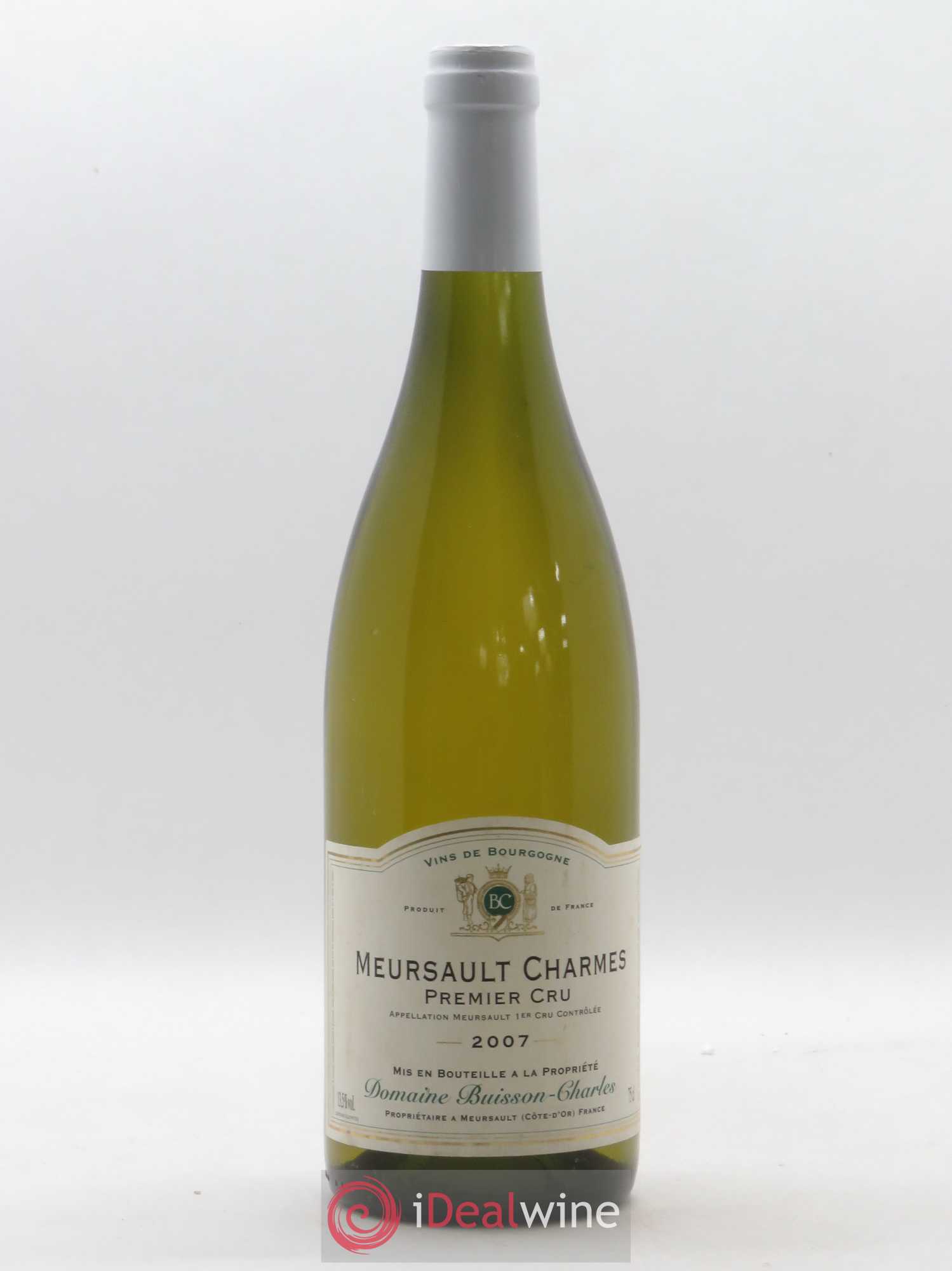 Meursault 1er Cru Charmes Buisson-Charles (Domaine) 2007 - Lot de 1 bouteille - 0