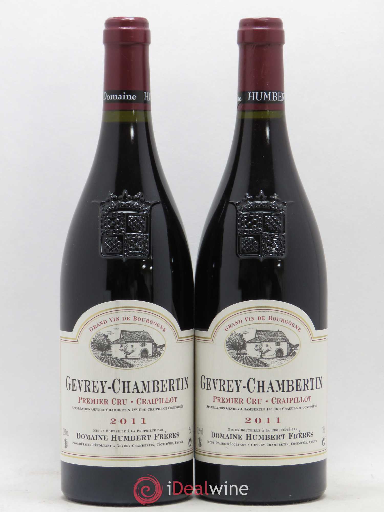 Gevrey-Chambertin 1er Cru Craipillot Humbert (Domaine) 2011 - Lot de 2 bouteilles - 0