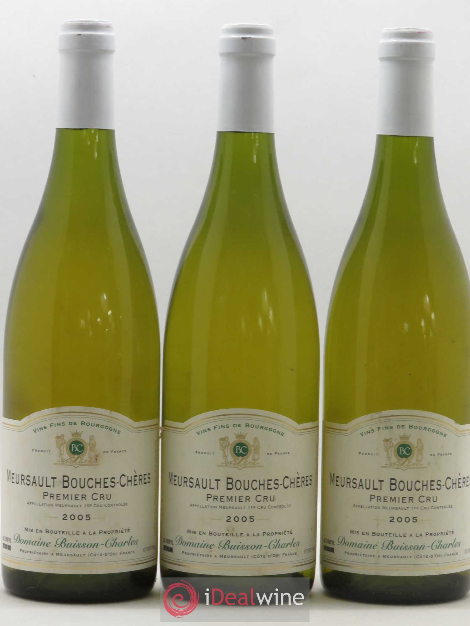Meursault 1er Cru Bouches Chères Buisson-Charles (Domaine) 2005 - Lot de 3 bouteilles - 0