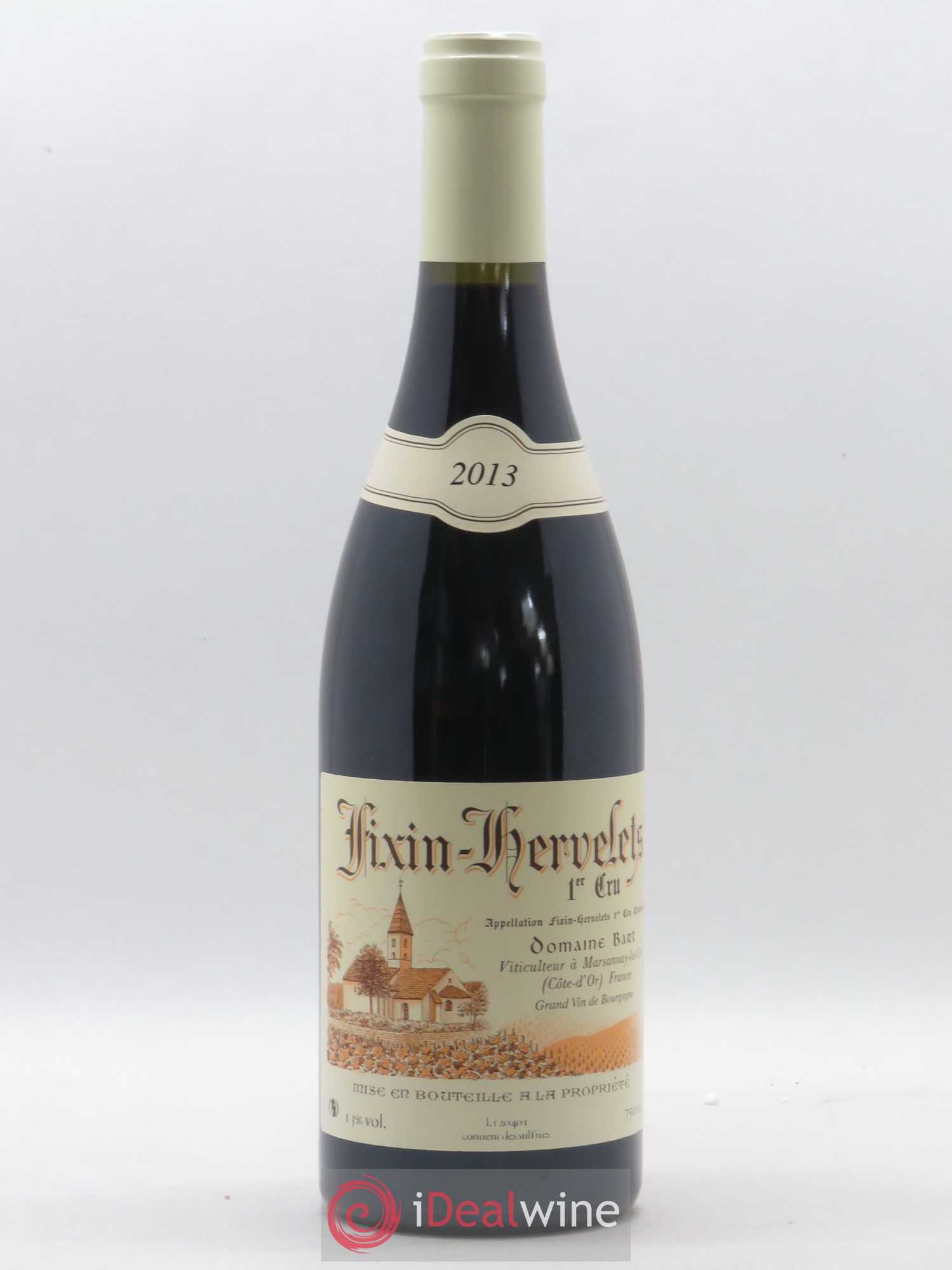 Fixin 1er Cru Hervelets Bart (Domaine) 2013 - Lot de 1 bouteille - 0
