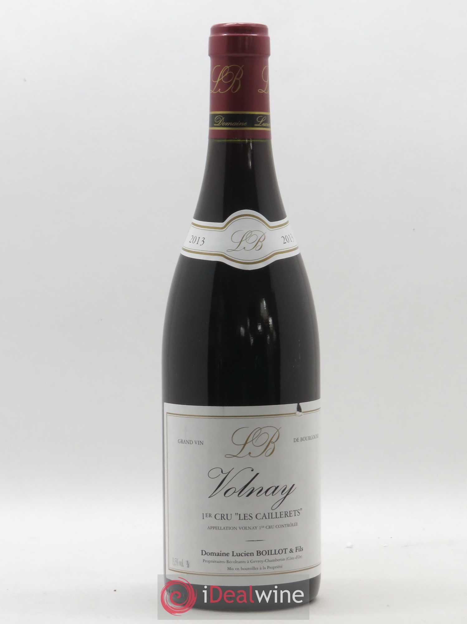 Volnay 1er Cru Les Caillerets Lucien Boillot & Fils (Domaine) 2013 - Lot de 1 bouteille - 0