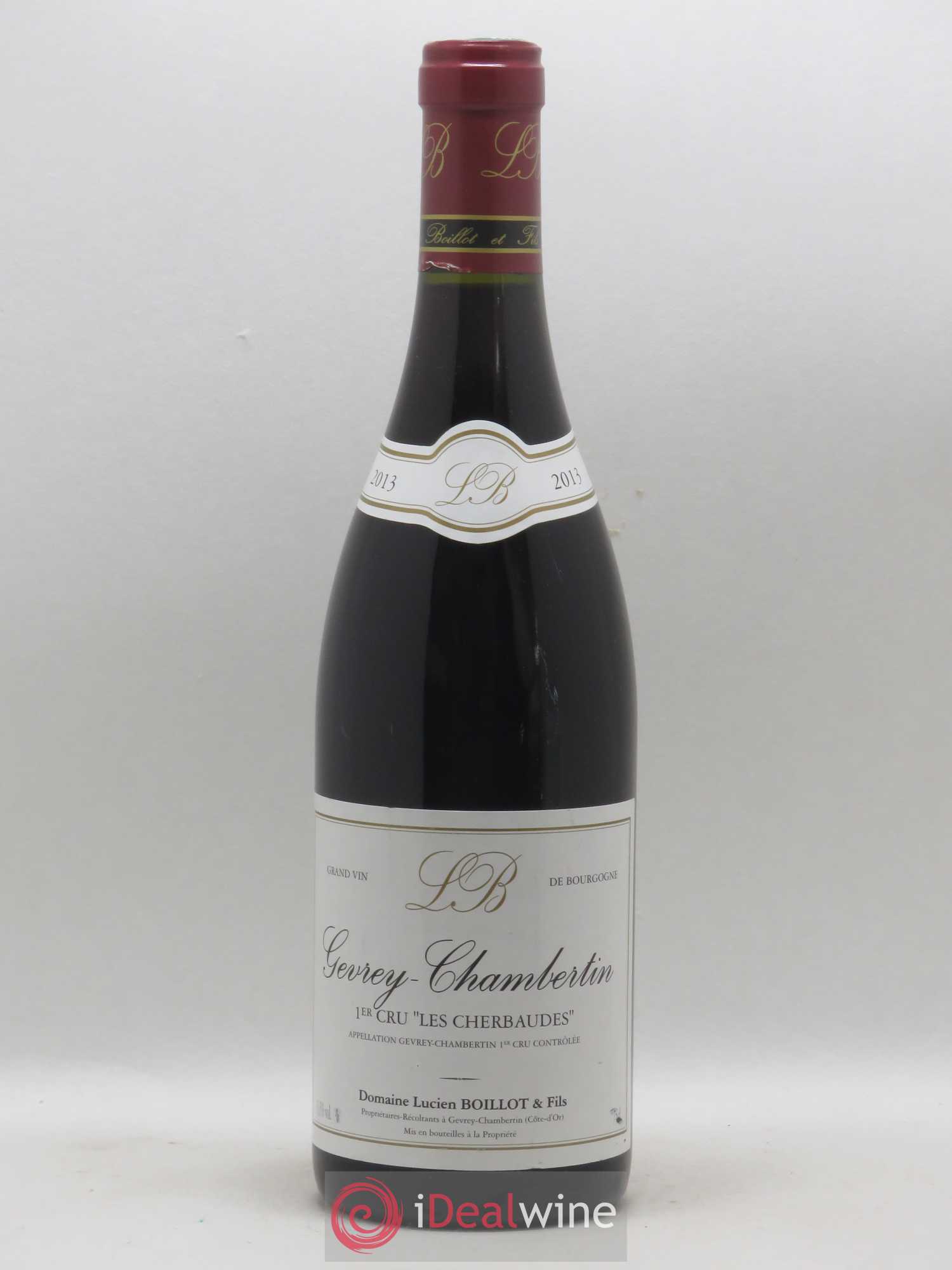 Gevrey-Chambertin 1er Cru Les Cherbaudes Lucien Boillot & Fils (Domaine) 2013 - Lot de 1 bouteille - 0