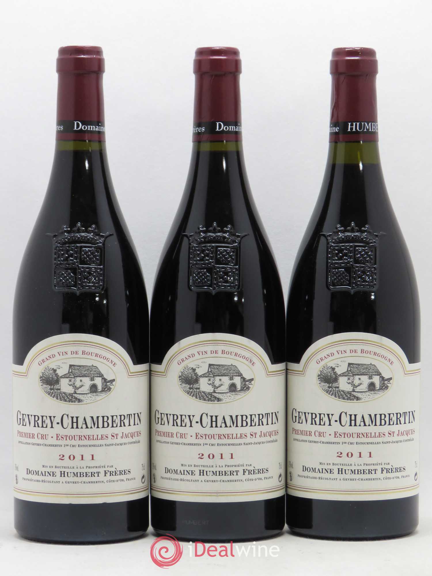 Gevrey-Chambertin 1er Cru Estournelles Saint-Jacques Humbert (Domaine) 2011 - Lot de 3 bouteilles - 0