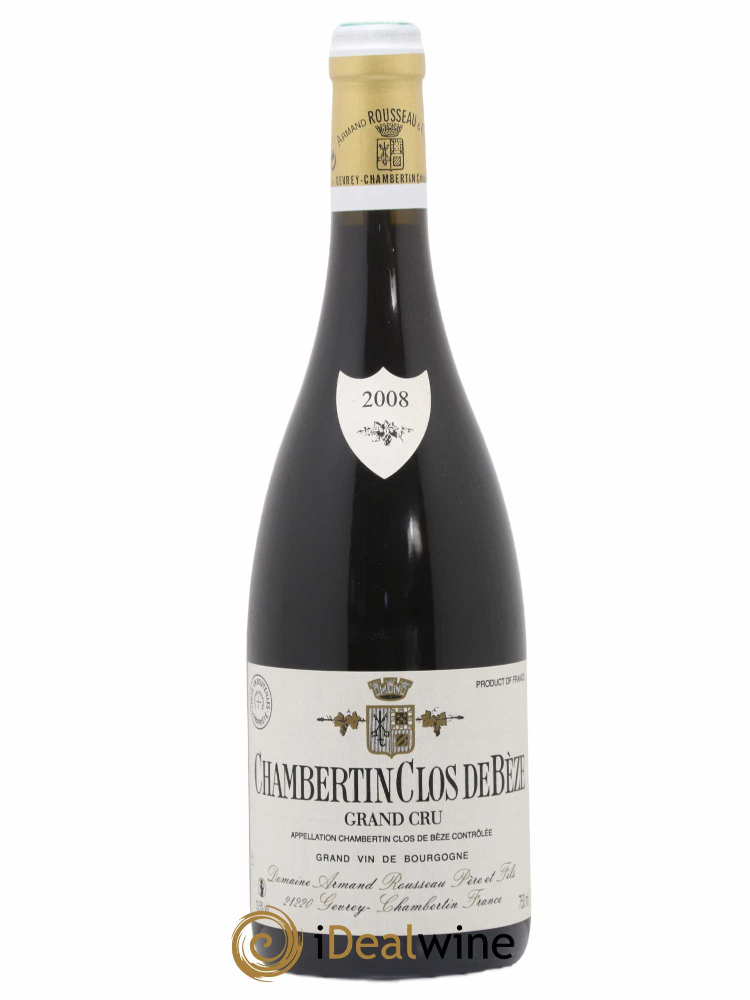 Chambertin Clos de Bèze Grand Cru Armand Rousseau (Domaine) 2008 - Lot de 1 bouteille - 0