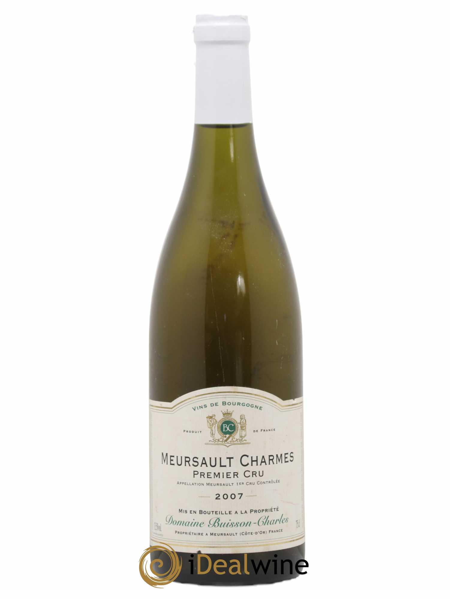Meursault 1er Cru Charmes Buisson-Charles (Domaine) 2007 - Lot de 1 bouteille - 0