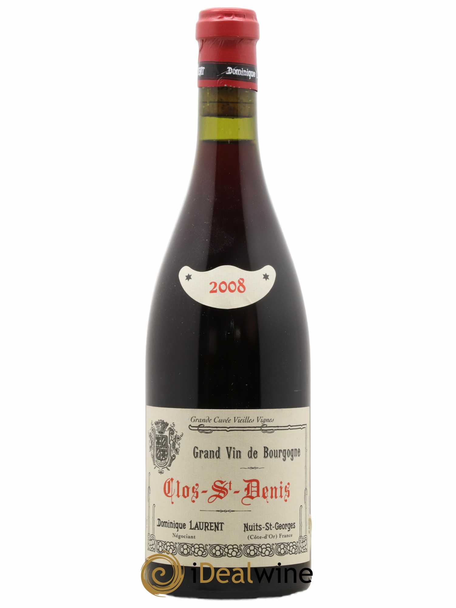 Clos Saint-Denis Grand Cru Dominique Laurent Grande Cuvée Vieilles Vignes 2008 - Lot de 1 bouteille - 0