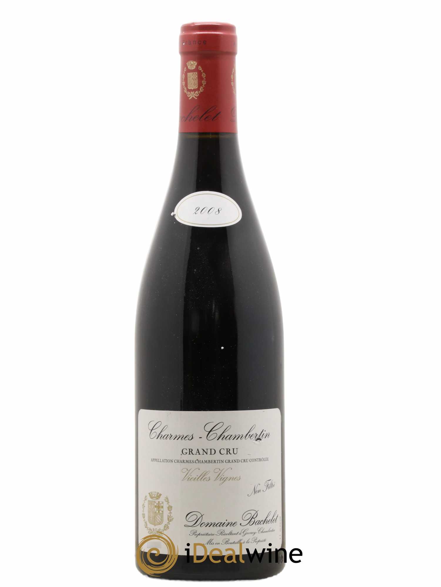 Charmes-Chambertin Grand Cru Vieilles Vignes Denis Bachelet (Domaine) 2008 - Lot de 1 bouteille - 0
