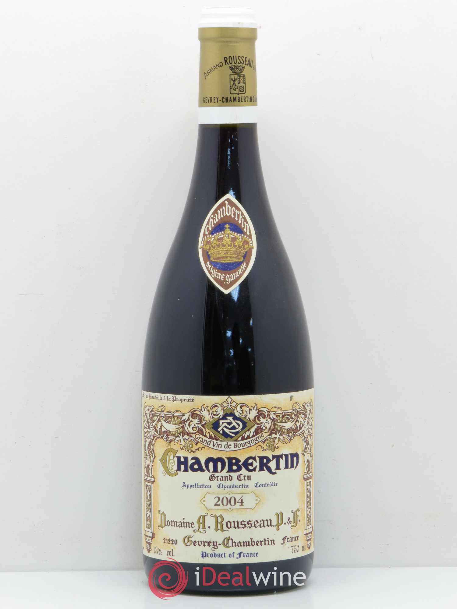 Chambertin Grand Cru Armand Rousseau (Domaine) 2004 - Lot de 1 bouteille - 0