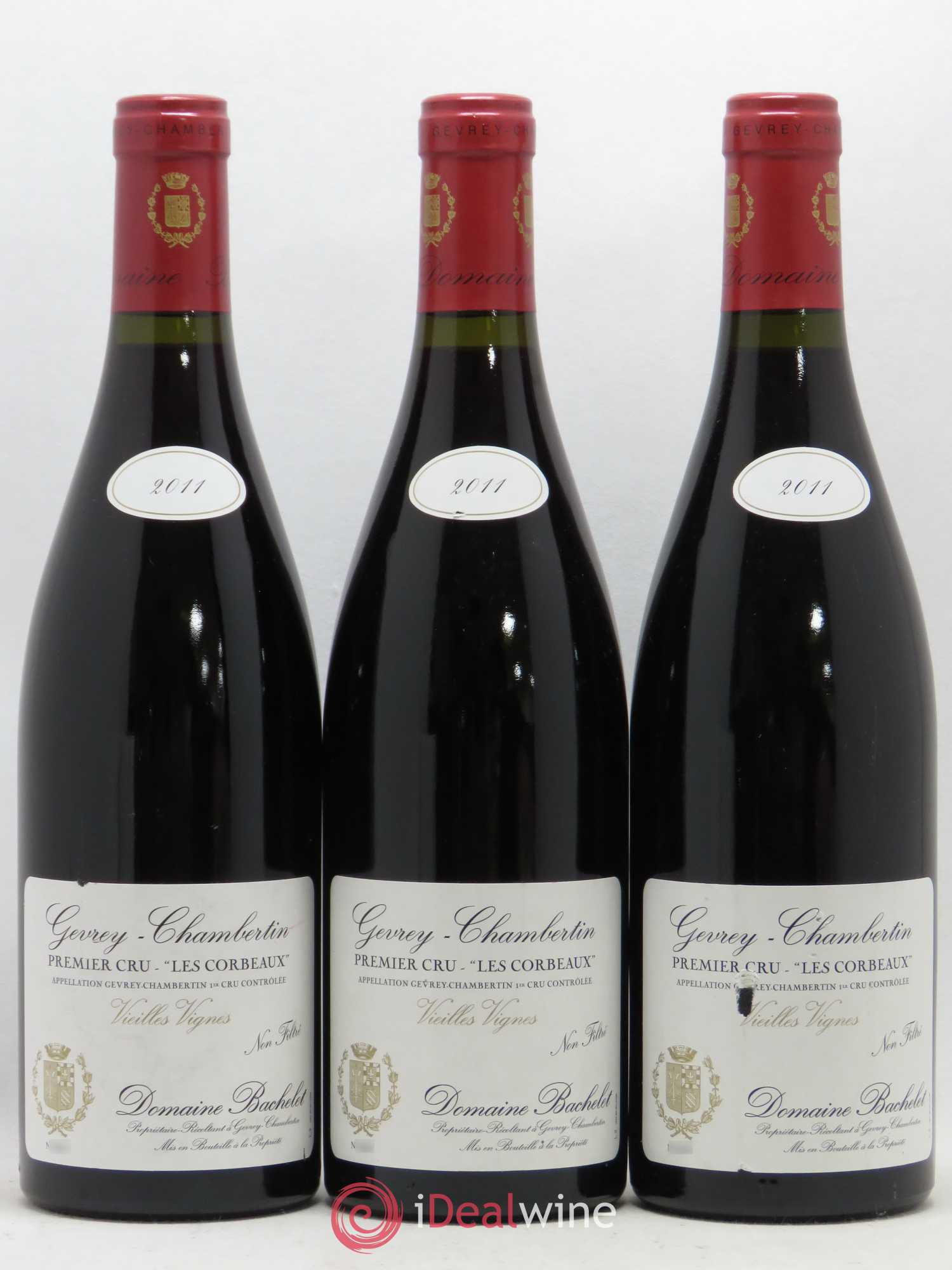 Gevrey-Chambertin 1er Cru Les Corbeaux Vieilles Vignes Denis Bachelet (Domaine) 2011 - Lot de 6 bouteilles - 1