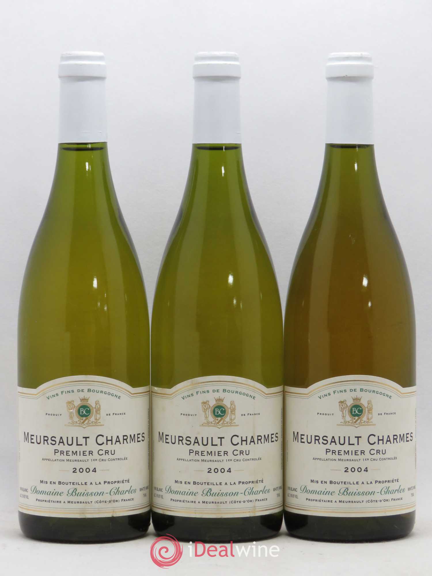Meursault 1er Cru Charmes Buisson Charles 2004 - Posten von 3 Flaschen - 0
