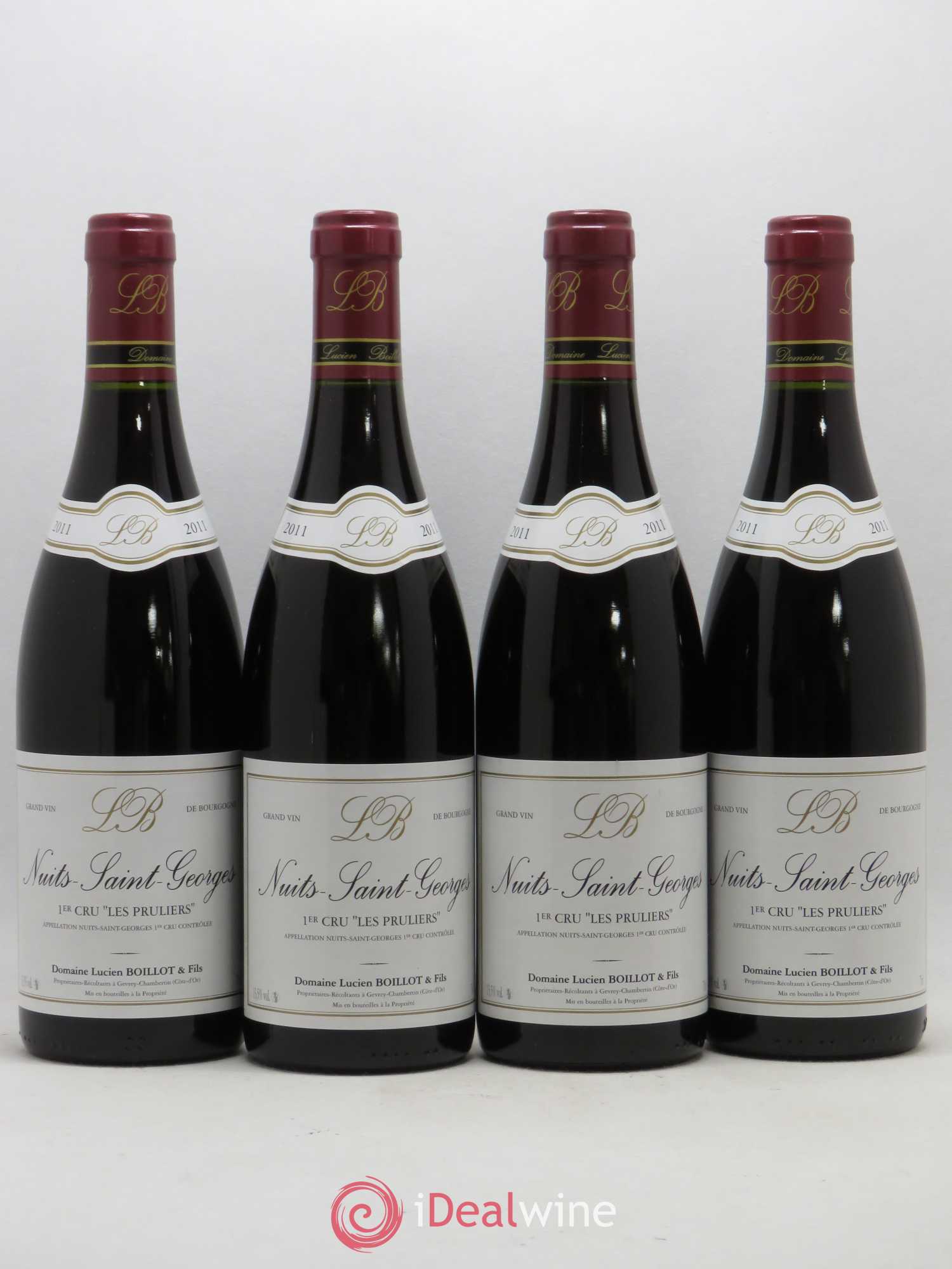 Volnay 1er Cru Les Caillerets Lucien Boillot & Fils (Domaine) 2011 - Lot de 4 bouteilles - 0