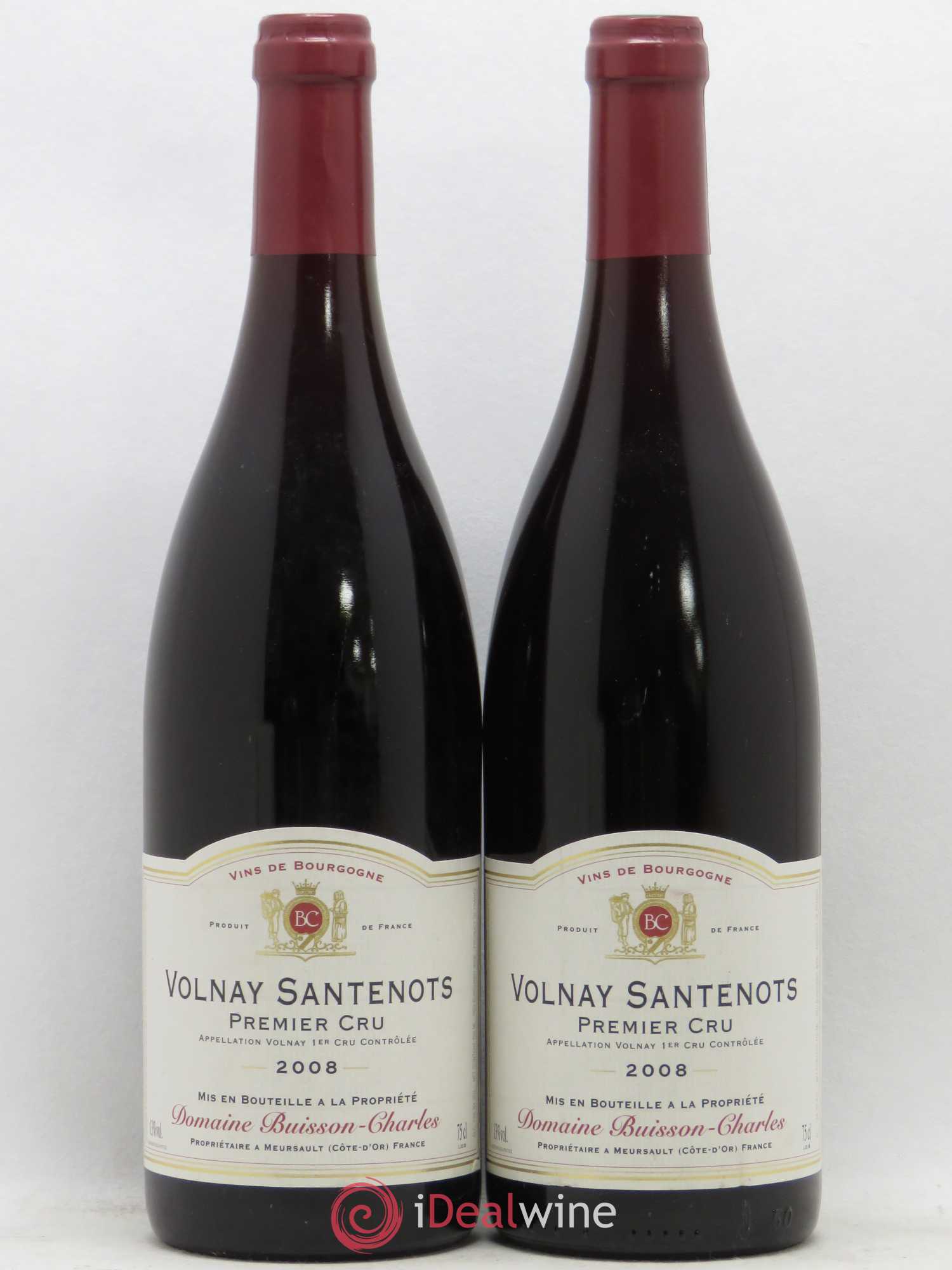 Volnay 1er Cru Santenots Buisson-Charles 2008 - Posten von 2 Flaschen - 0