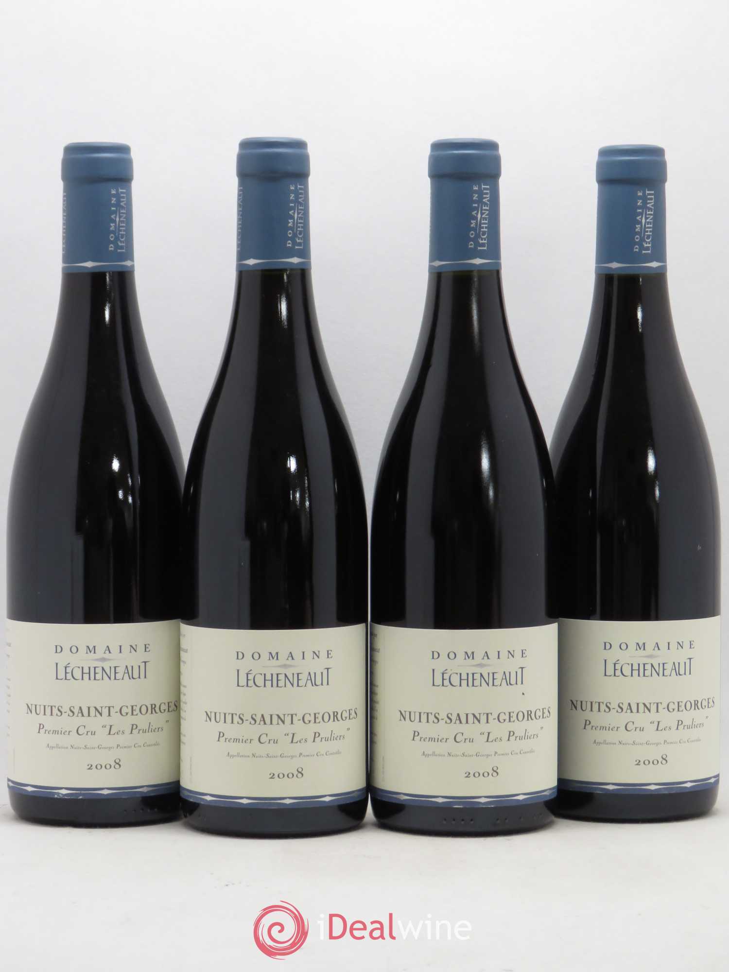 Nuits-Saint-Georges 1er Cru Les Pruliers Lécheneaut (Domaine) 2008 - Lot de 4 bouteilles - 0