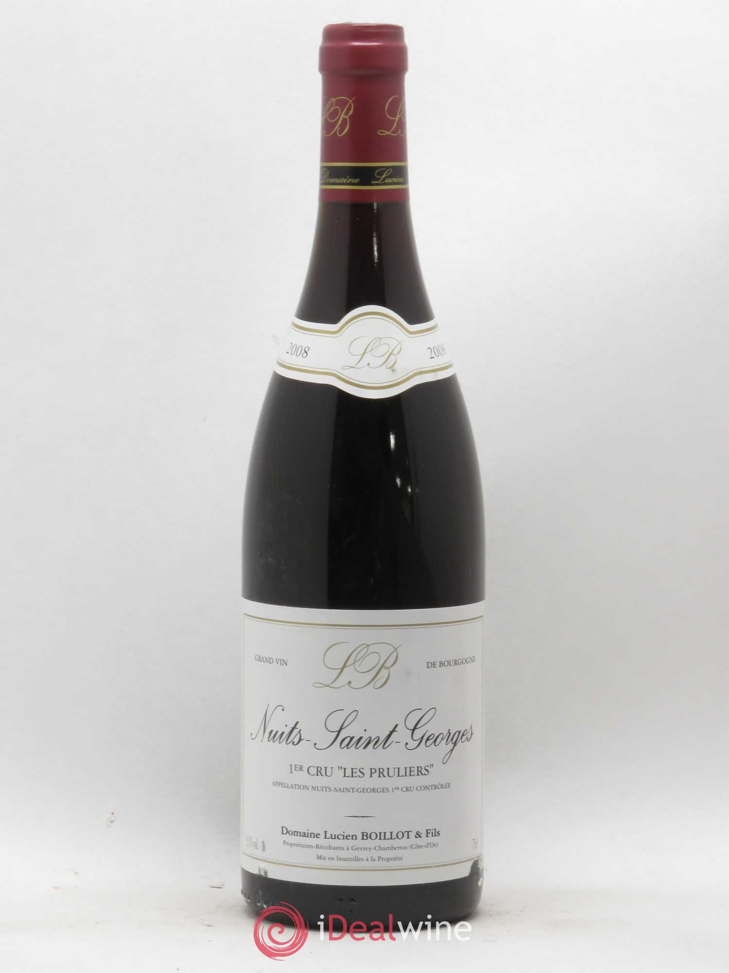 Nuits-Saint-Georges 1er Cru Les Pruliers Lucien Boillot 2008 - Posten von 1 Flasche - 0