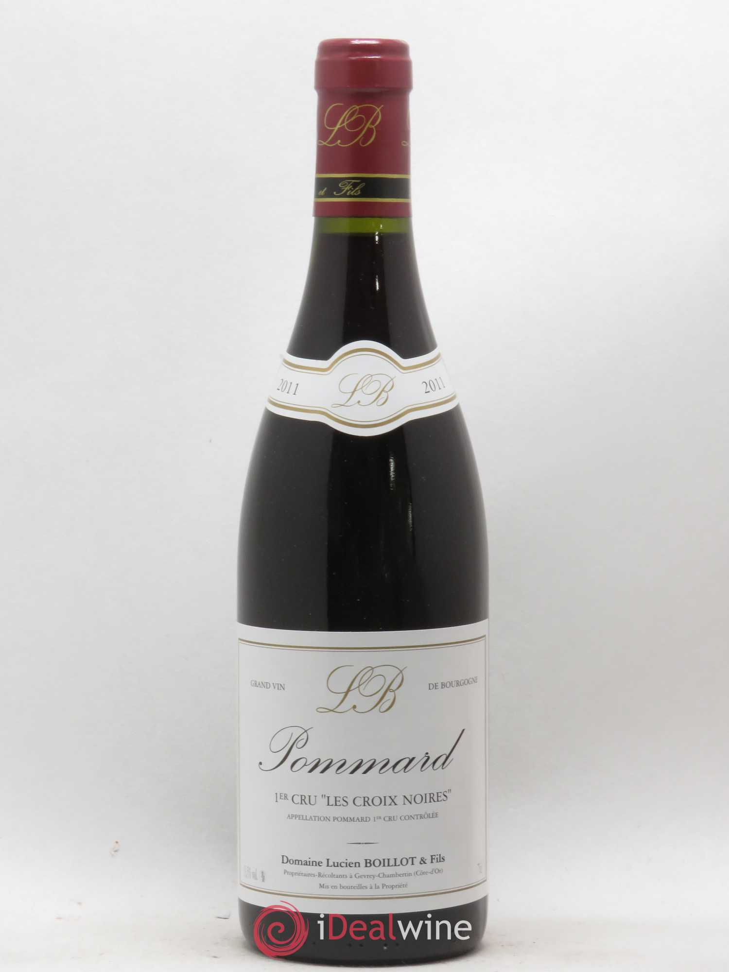 Pommard 1er Cru Les Croix Noires Lucien Boillot & Fils (Domaine) 2011 - Lot de 1 bouteille - 0