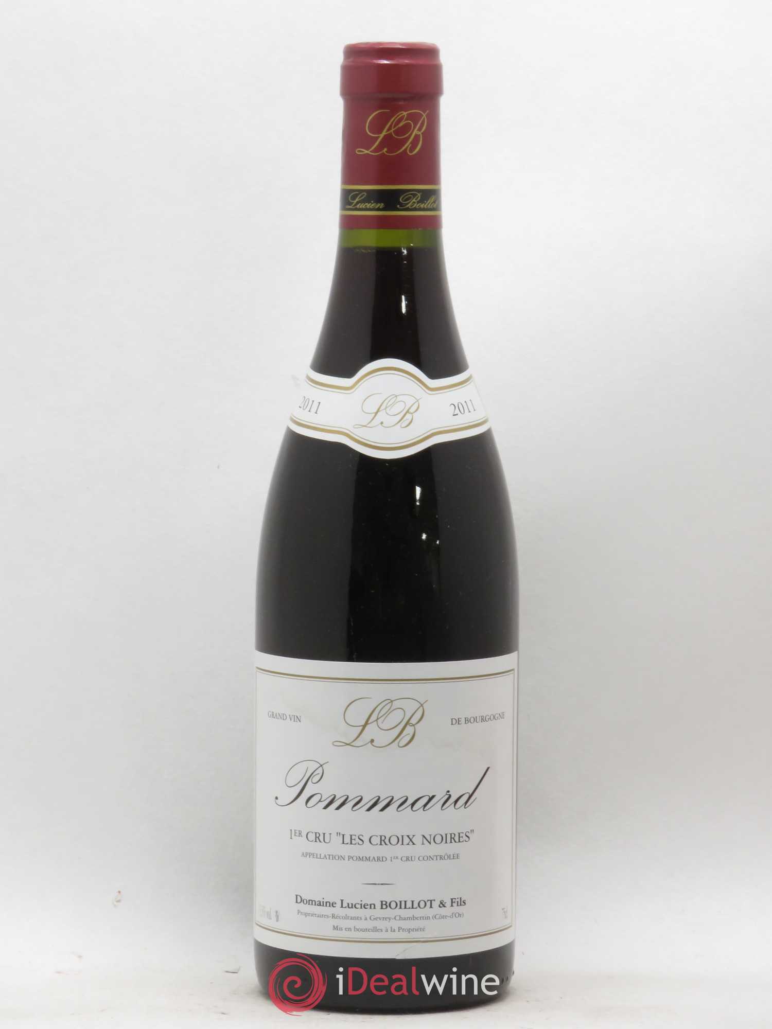 Pommard 1er Cru Les Croix Noires Lucien Boillot & Fils (Domaine) 2011 - Lot de 1 bouteille - 0