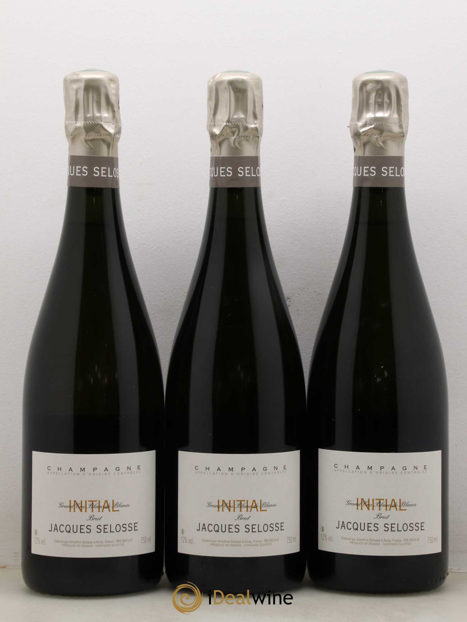 Initial Brut Jacques Selosse - Lot de 3 bouteilles - 0