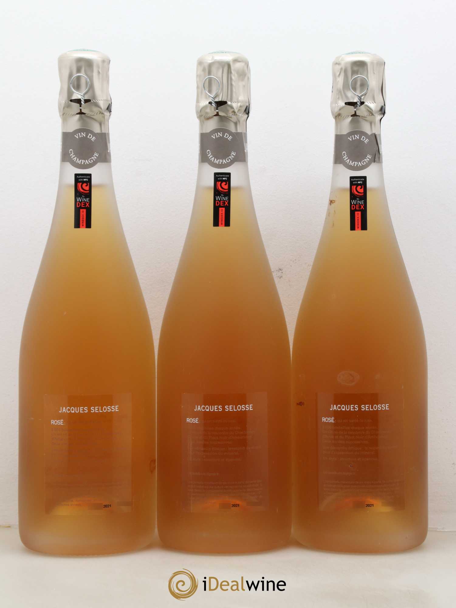 Rosé Brut Jacques Selosse - Lot de 3 bouteilles - 1