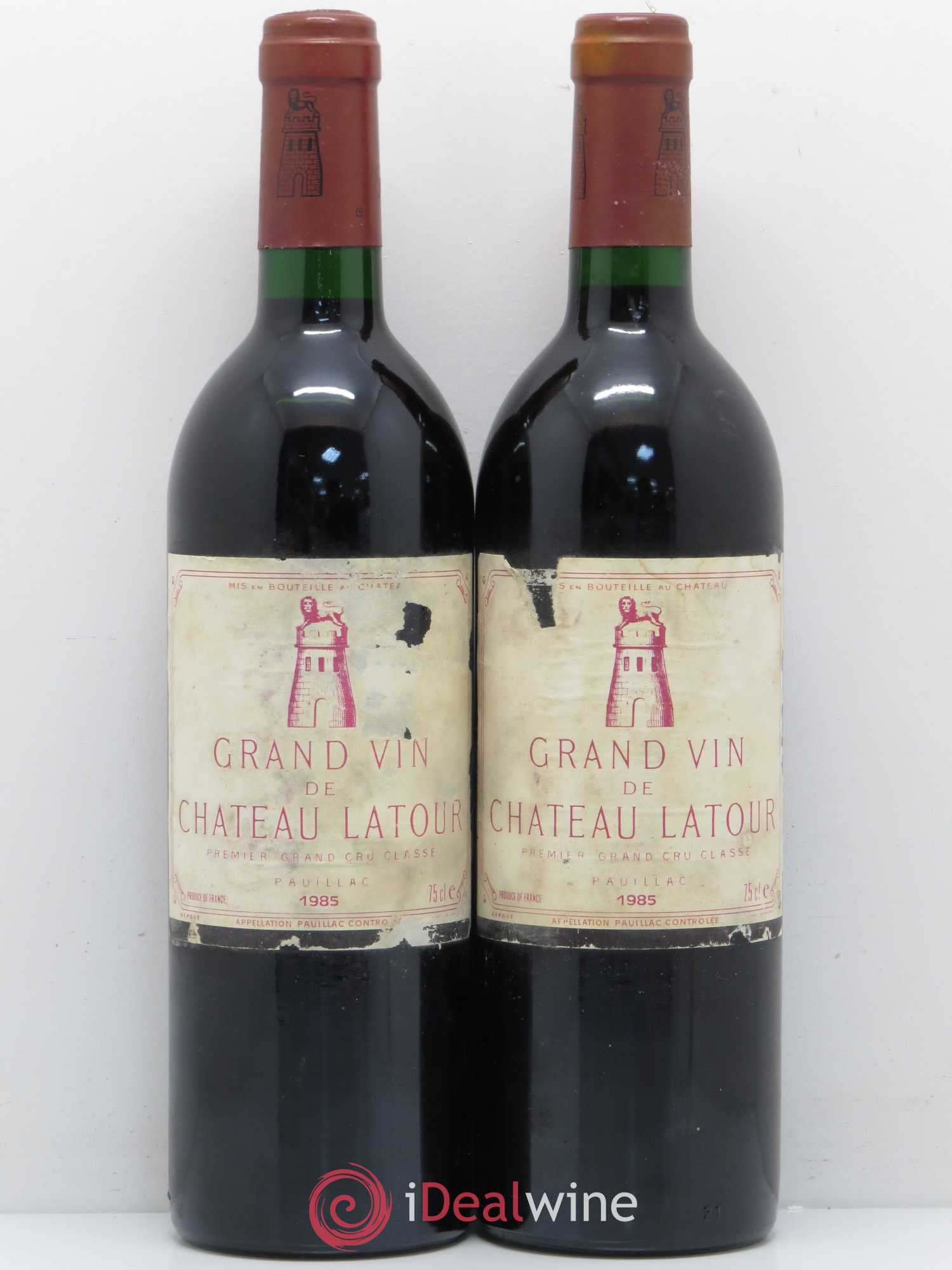 Château Latour 1er Grand Cru Classé 1985 - Lot de 2 bouteilles - 0