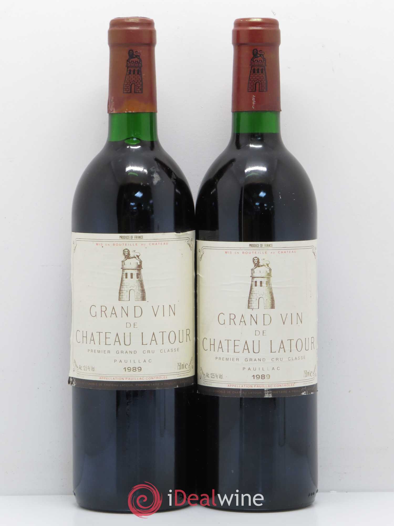 Château Latour 1er Grand Cru Classé 1989 - Lot de 2 bouteilles - 0