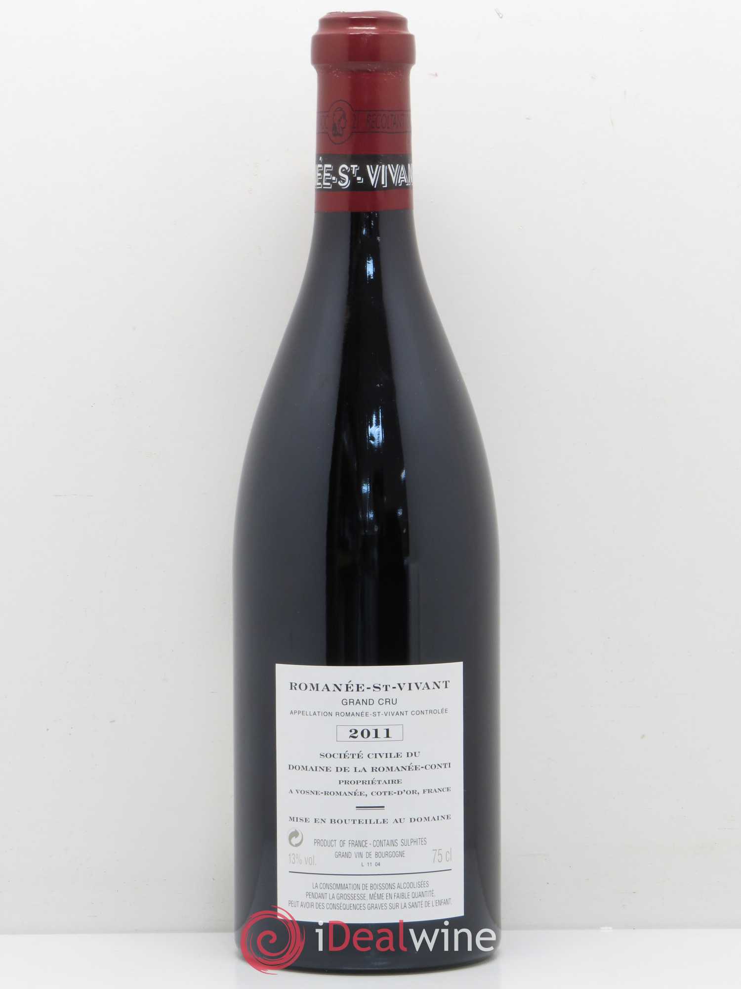 Romanée-Saint-Vivant Grand Cru Domaine de la Romanée-Conti 2011 - Lot de 1 bouteille - 1