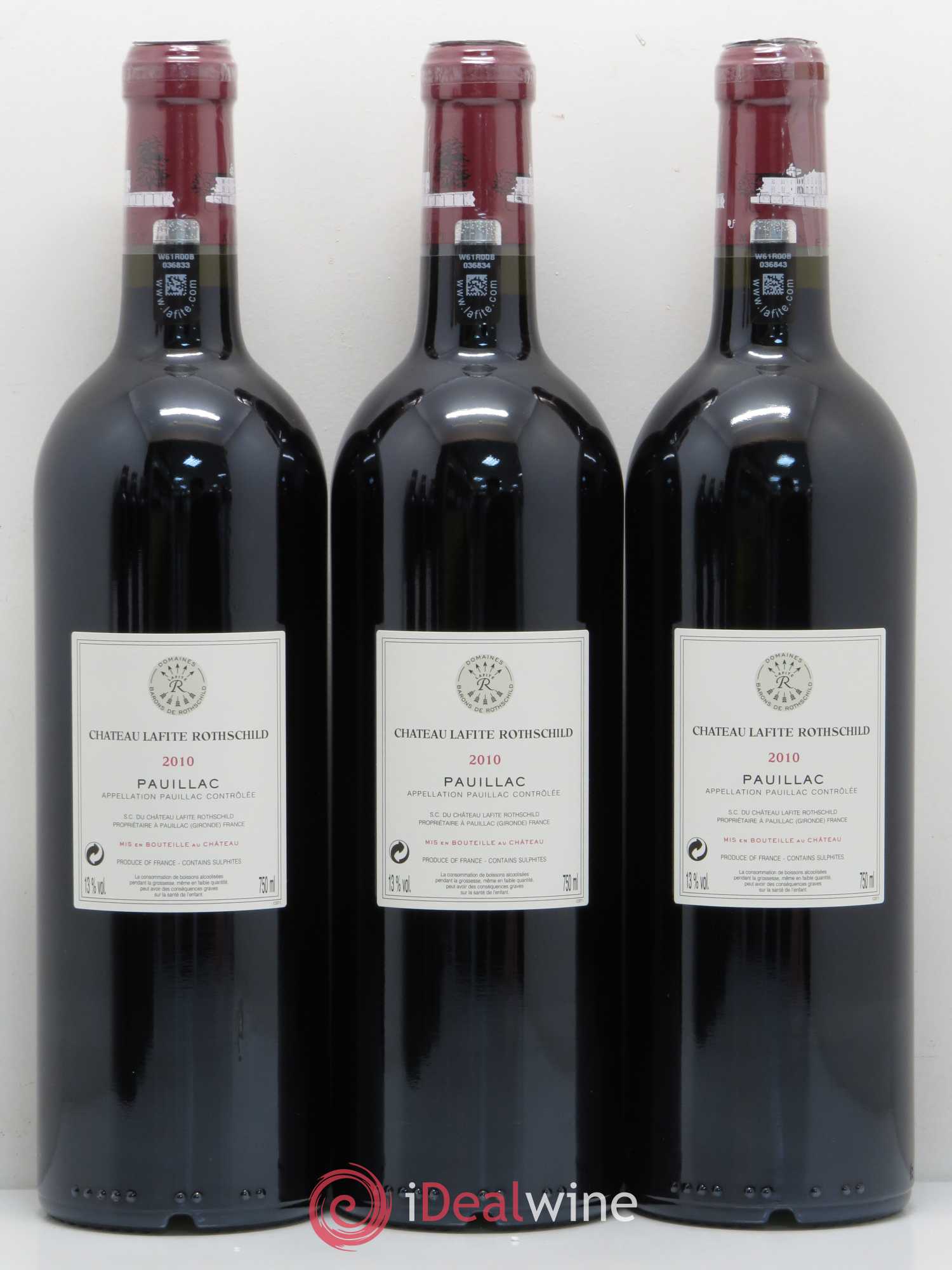 Château Lafite Rothschild 1er Grand Cru Classé 2010 - Lot de 12 bouteilles - 2