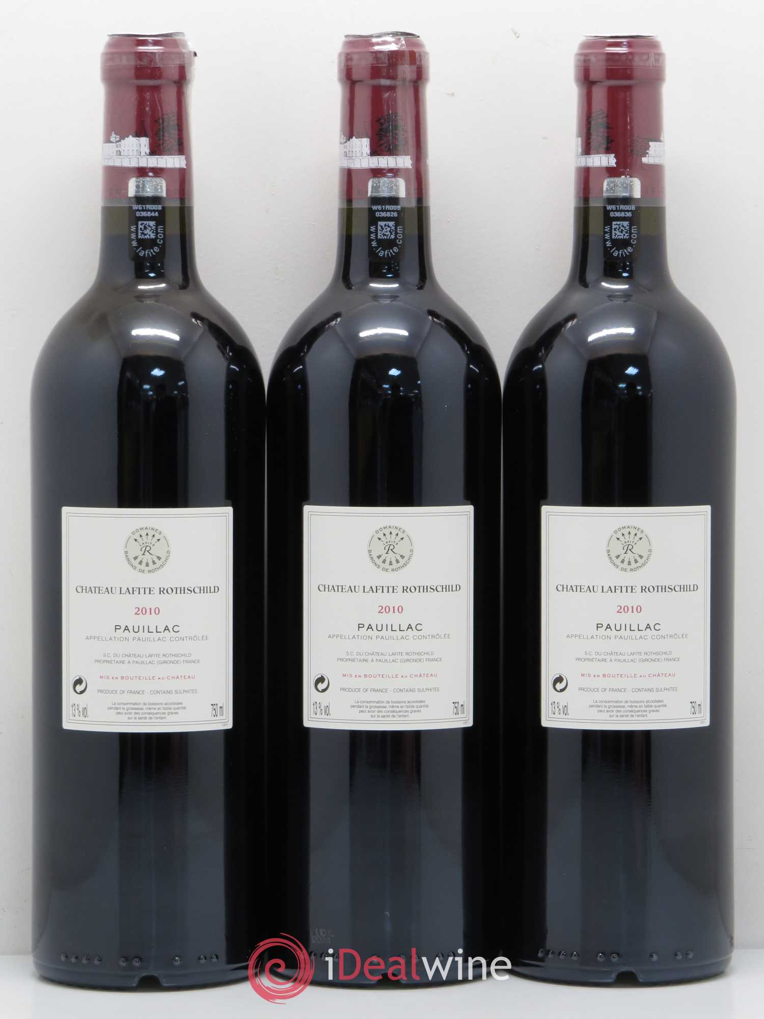 Château Lafite Rothschild 1er Grand Cru Classé 2010 - Lot de 12 bouteilles - 8