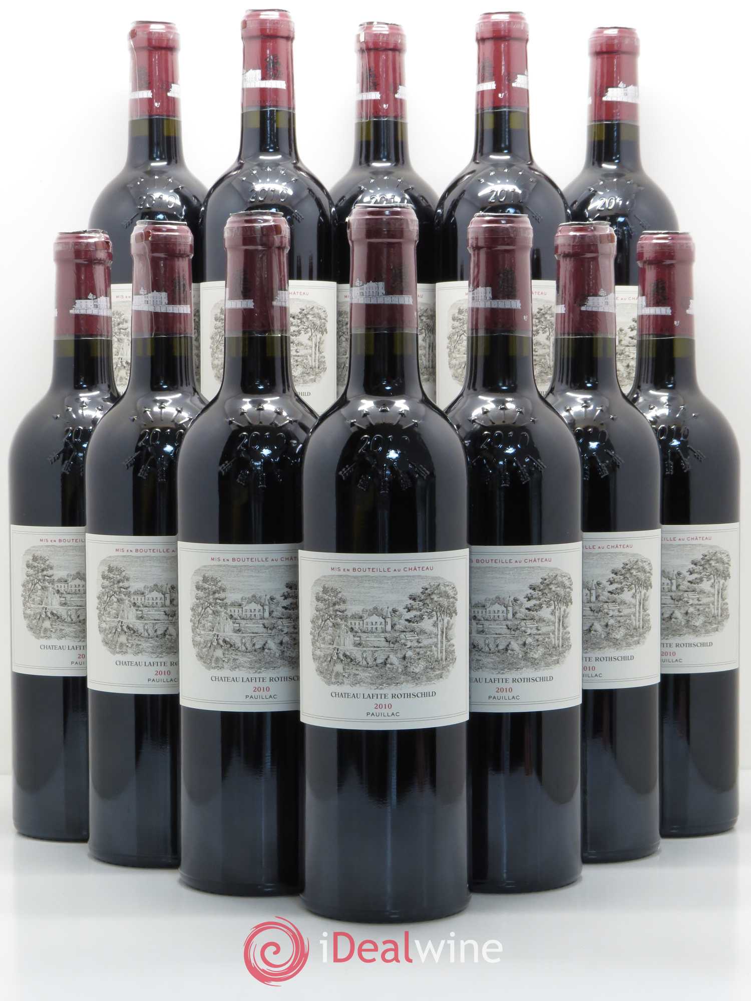 Château Lafite Rothschild 1er Grand Cru Classé 2010 - Lot de 12 bouteilles - 0